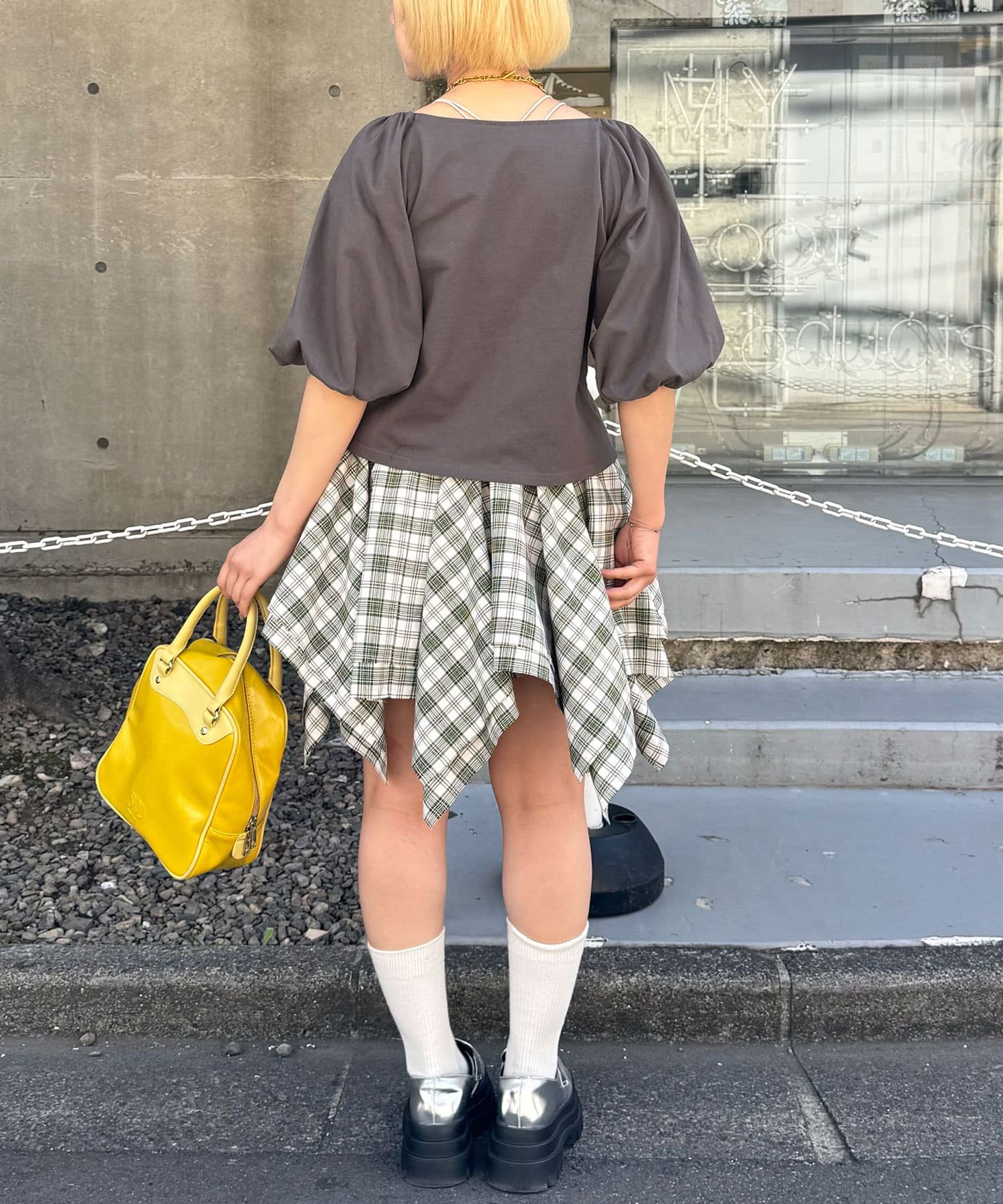 CIAOPANIC(チャオパニック) バルーンスリーブTシャツカーデ