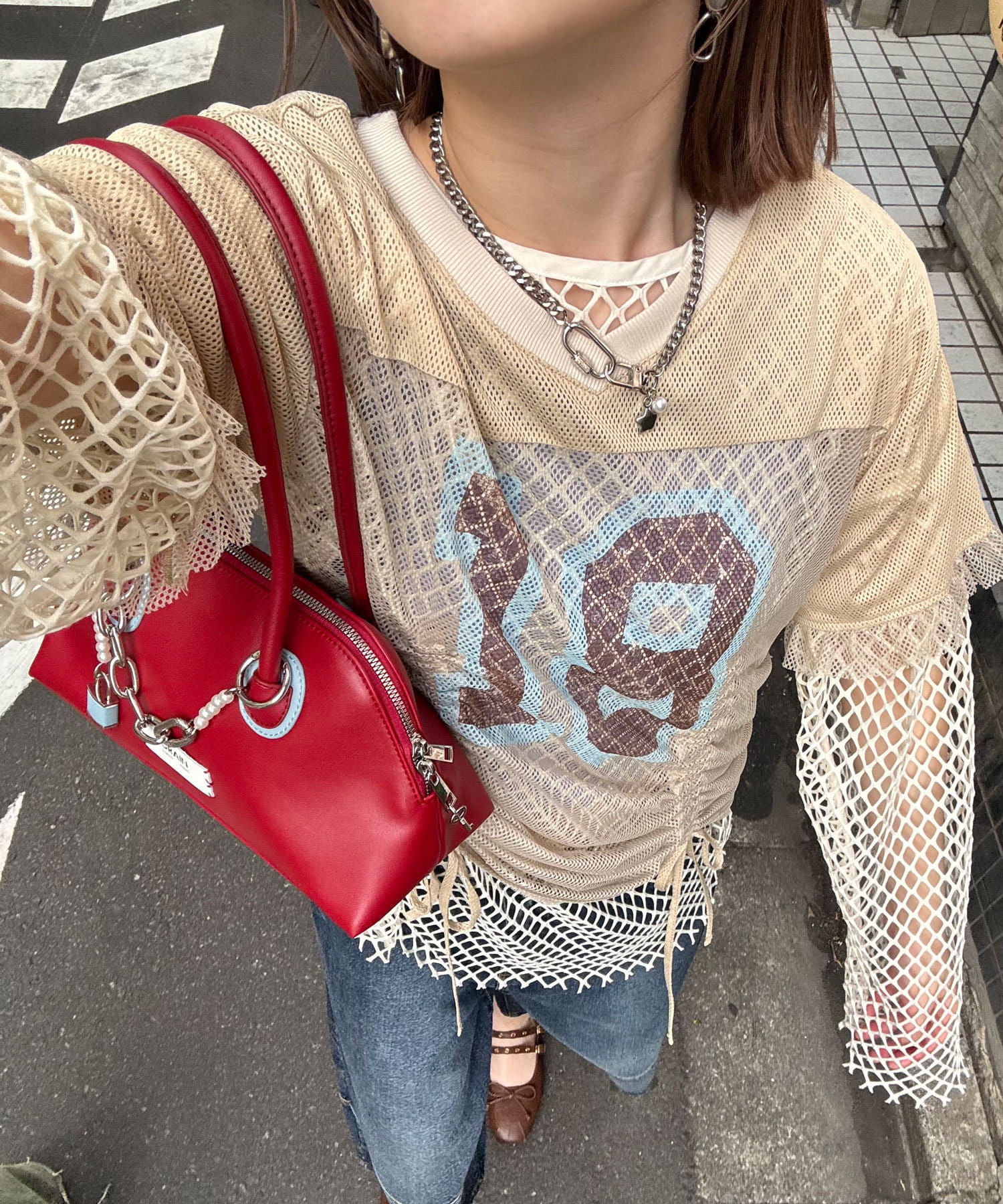 Ciaopanic（チャオパニック） ブロックプリントチュニック☆新品