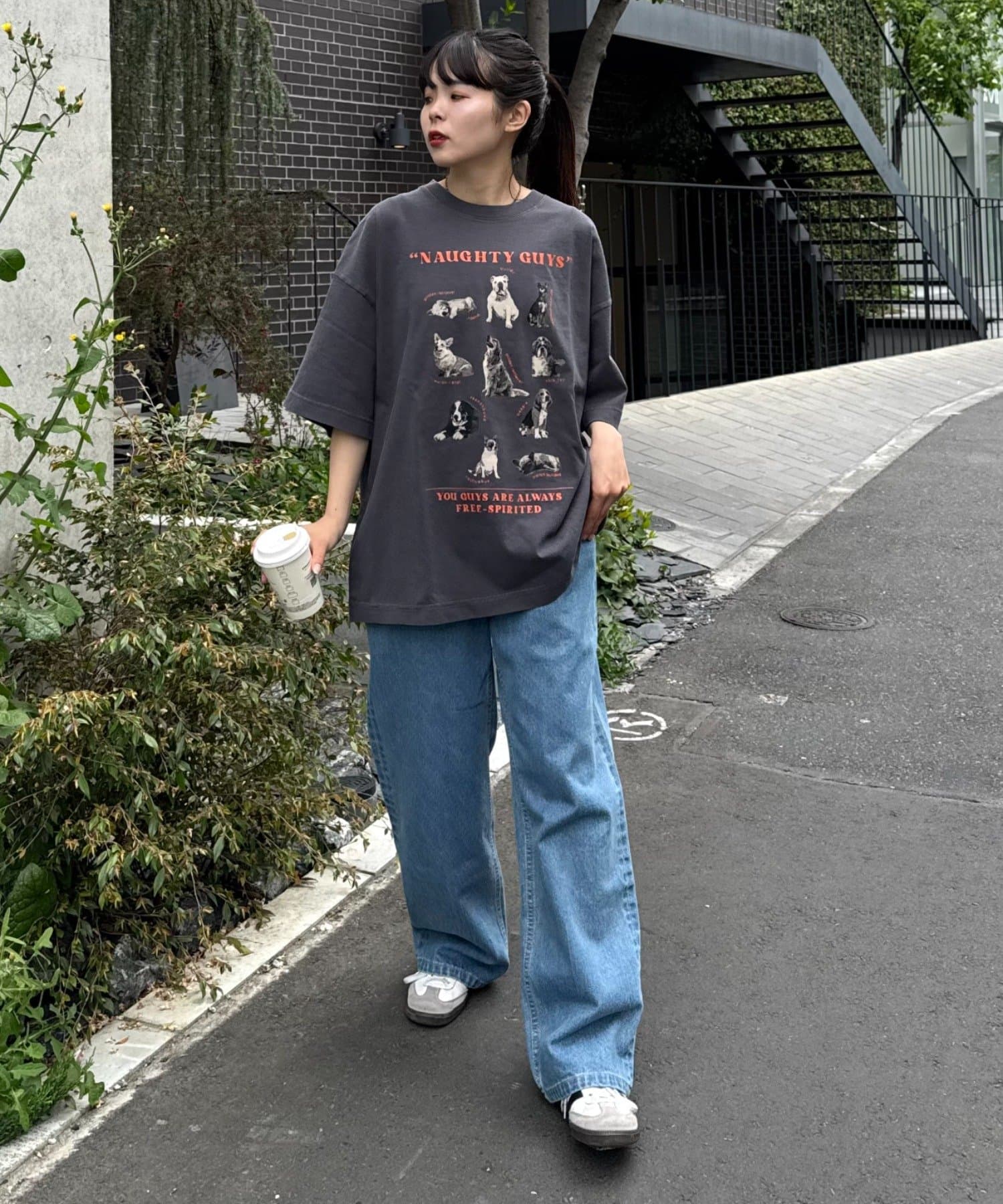 tシャツ 「SOUNDS GOOOOD」パウダー加工プリント＆刺繍TEE レディース メンズ SOUNDS GOOOOD】パウダー加工プリント&刺繍TEE（Tシャツ