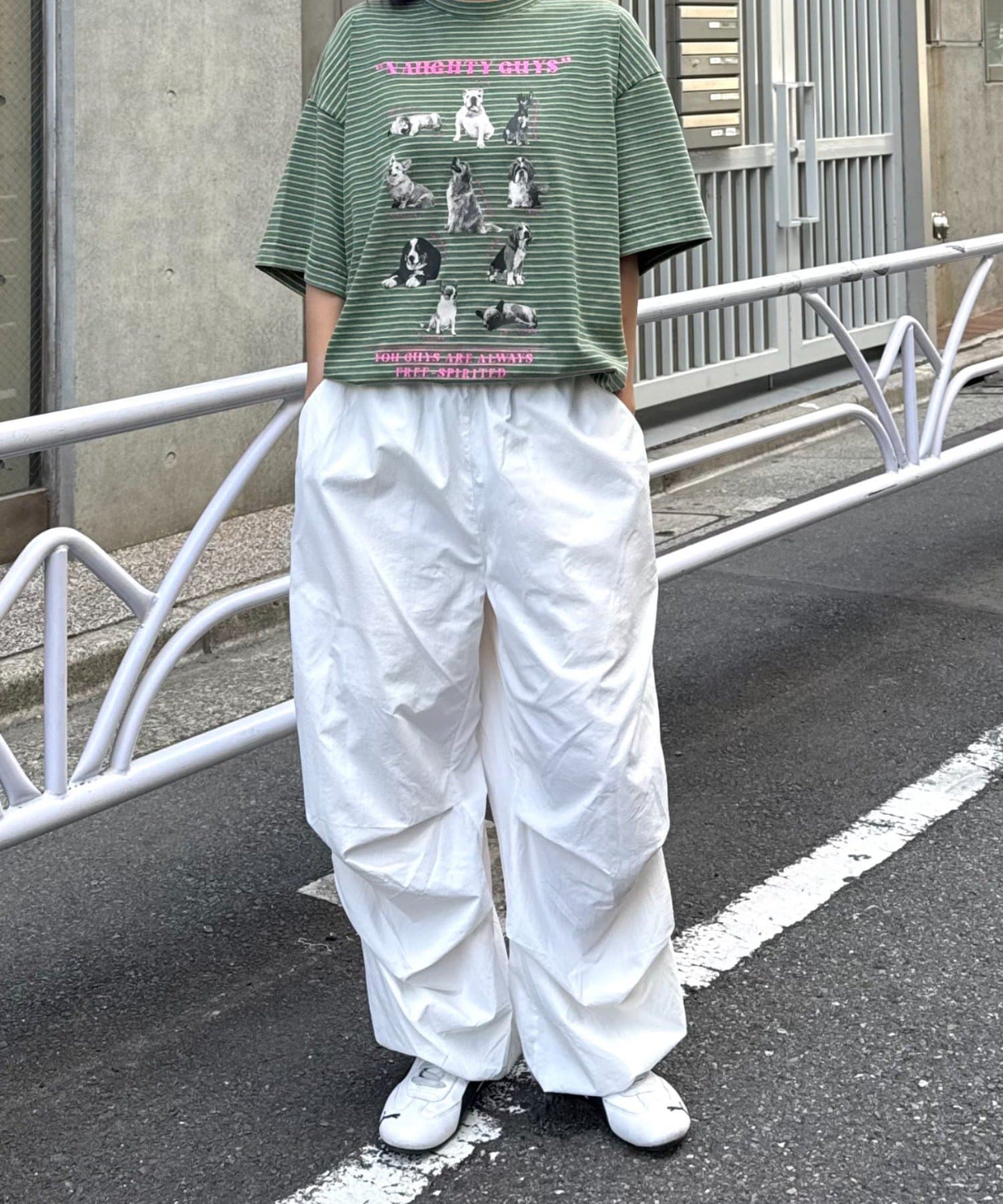 CIAOPANIC TYPY(チャオパニックティピー) 【SOUNDS GOOOOD】パウダー加工プリント&刺繍TEE