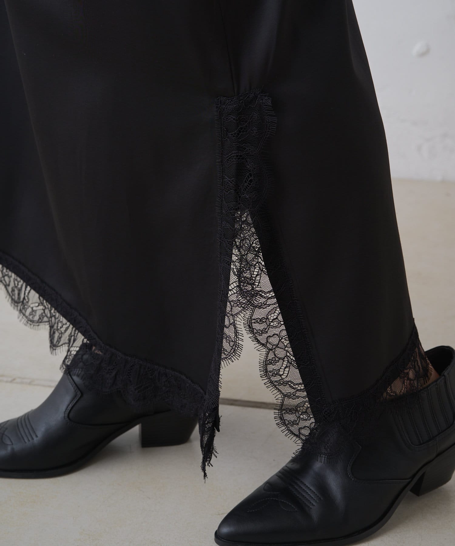 OUTLET(アウトレット) 【Omekashi】レースキャミワンピース