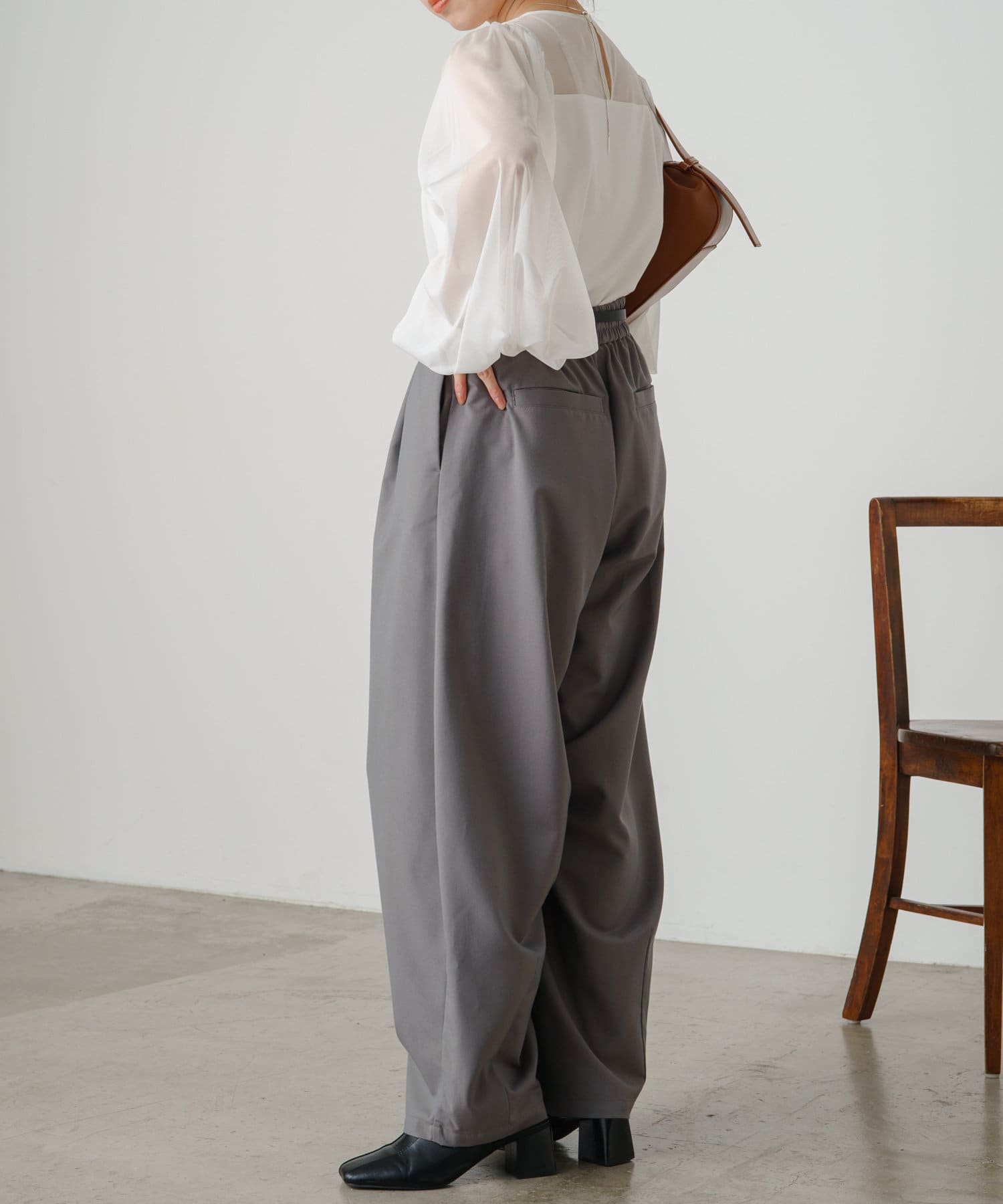 OUTLET(アウトレット) 【Omekashi】【オケージョン/結婚式】チュール切替えプルオーバー