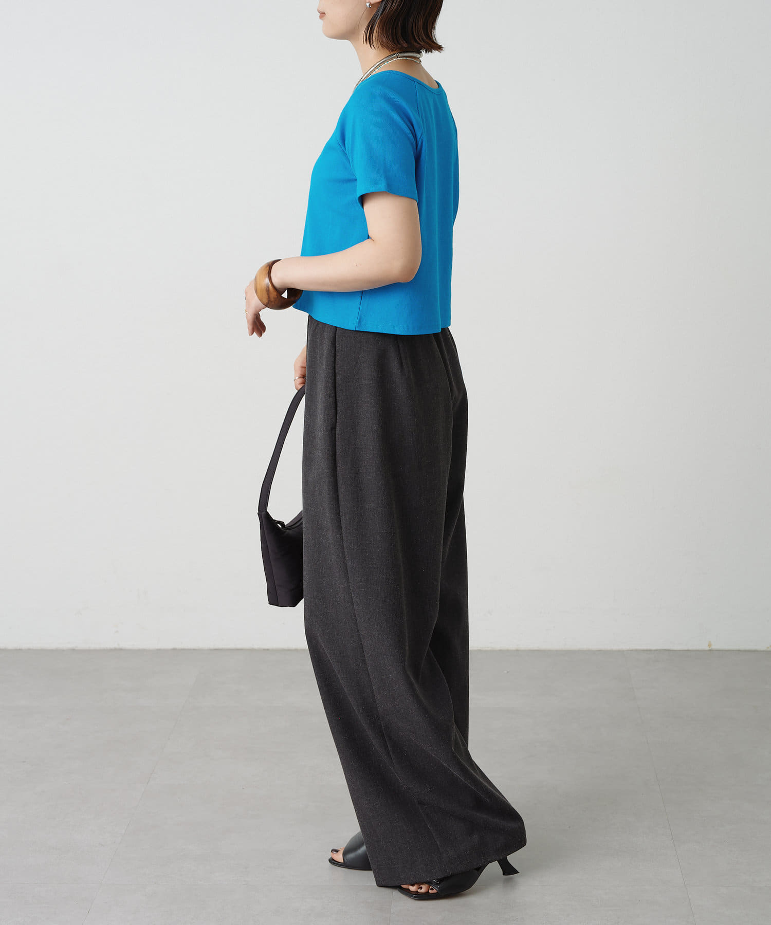 OUTLET(アウトレット) 【Omekashi】2WAYテレコラグランT