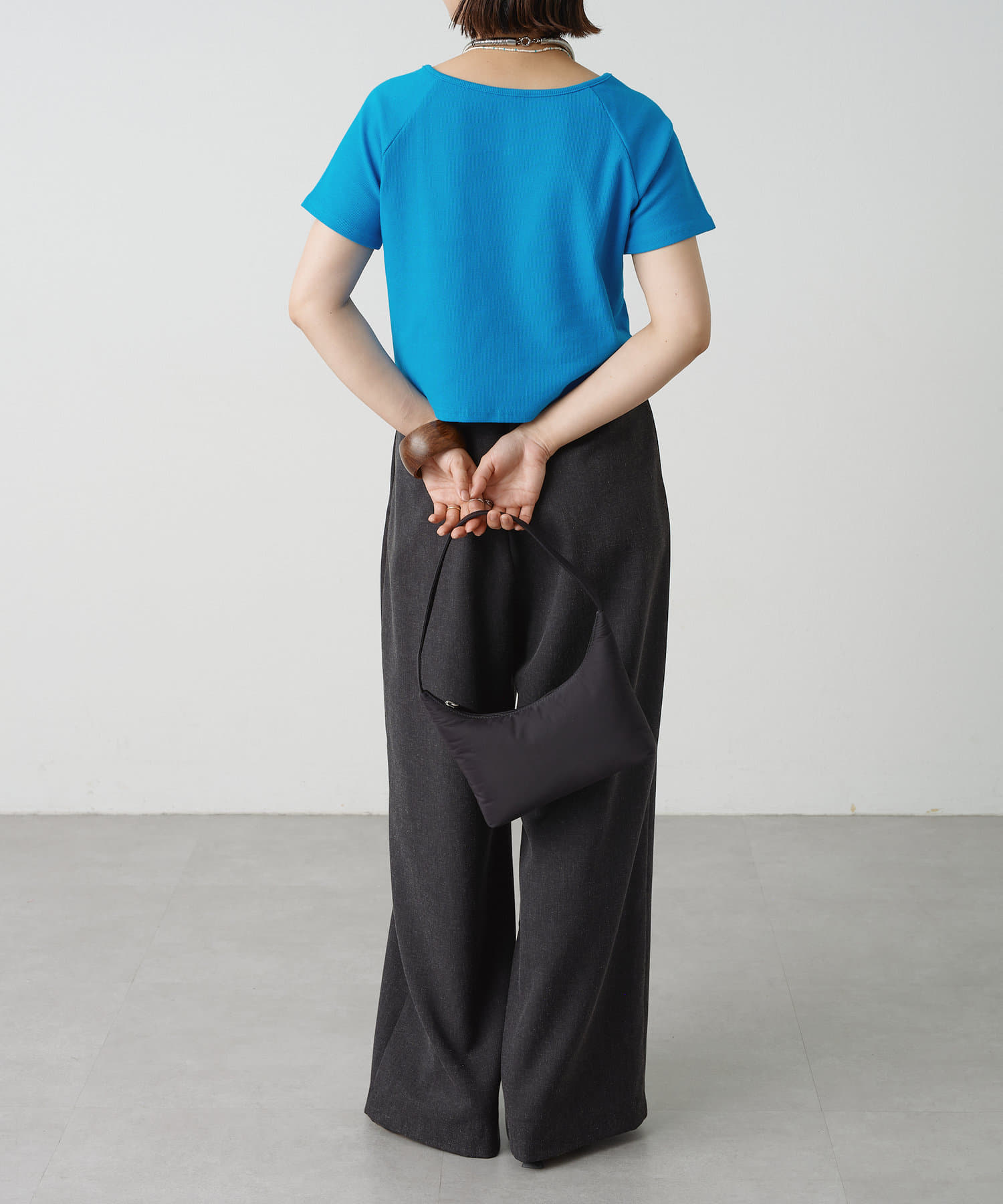 OUTLET(アウトレット) 【Omekashi】2WAYテレコラグランT