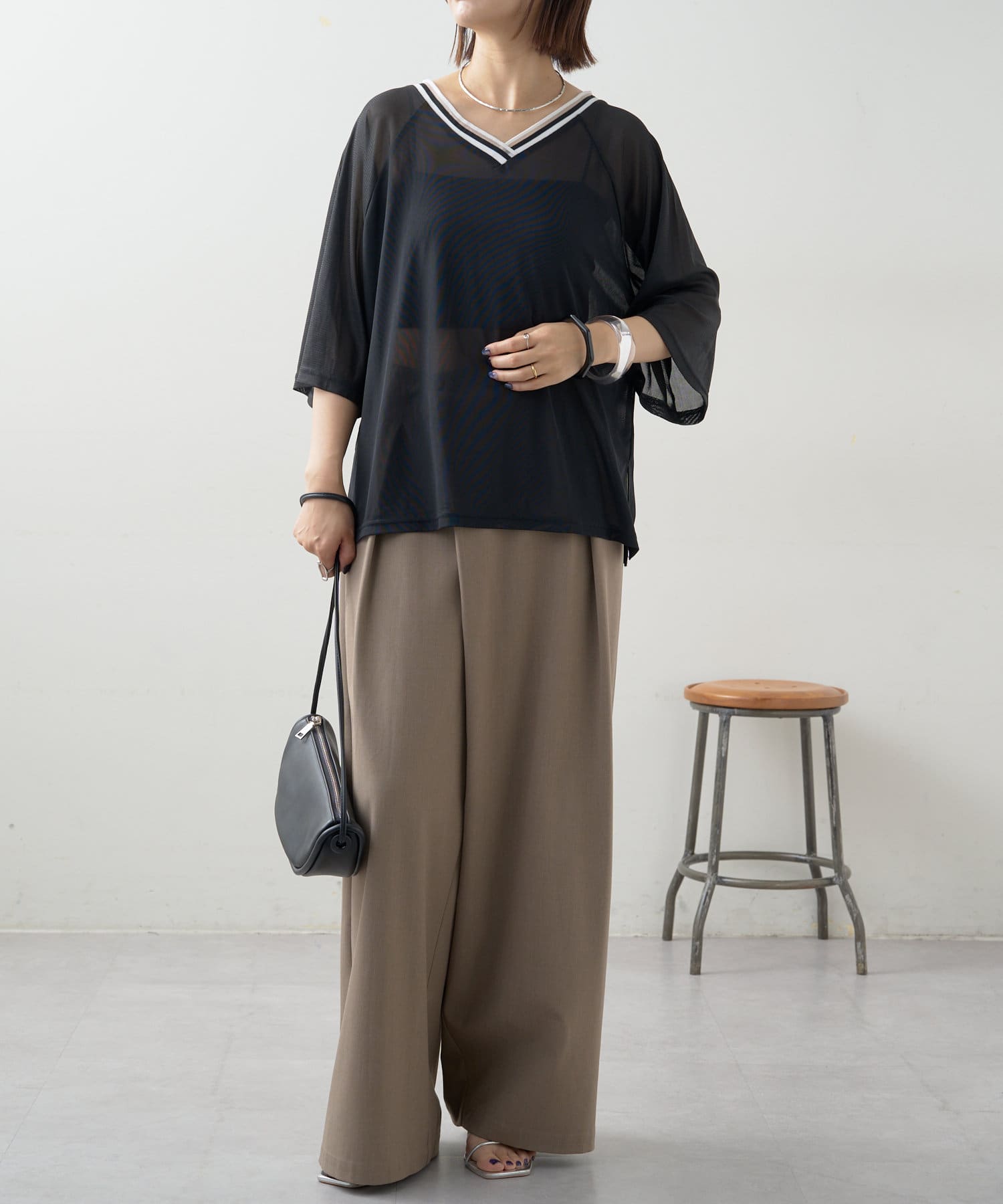 OUTLET(アウトレット) 【Omekashi】シアーベースボールTEE