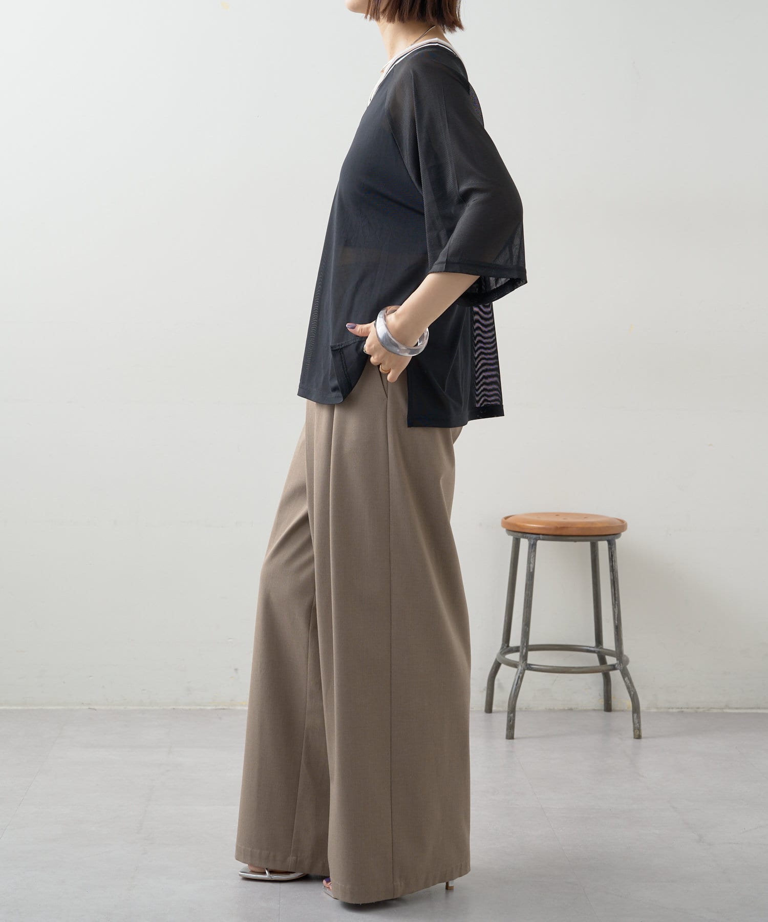 OUTLET(アウトレット) 【Omekashi】シアーベースボールTEE