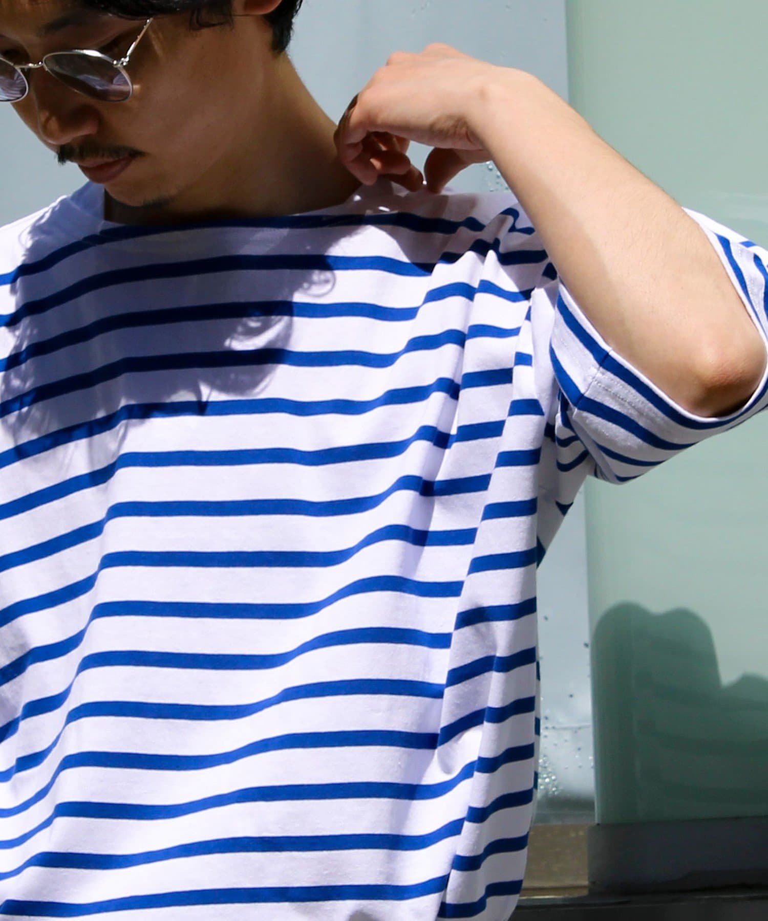 No.MKL-000-251003BASQUE SHIRT H/SO/E BASQUE BORDER【WEB限定アイテム】MONT KEMMEL[モンケメル]のショートスリーブバスクシャツ。綿100%