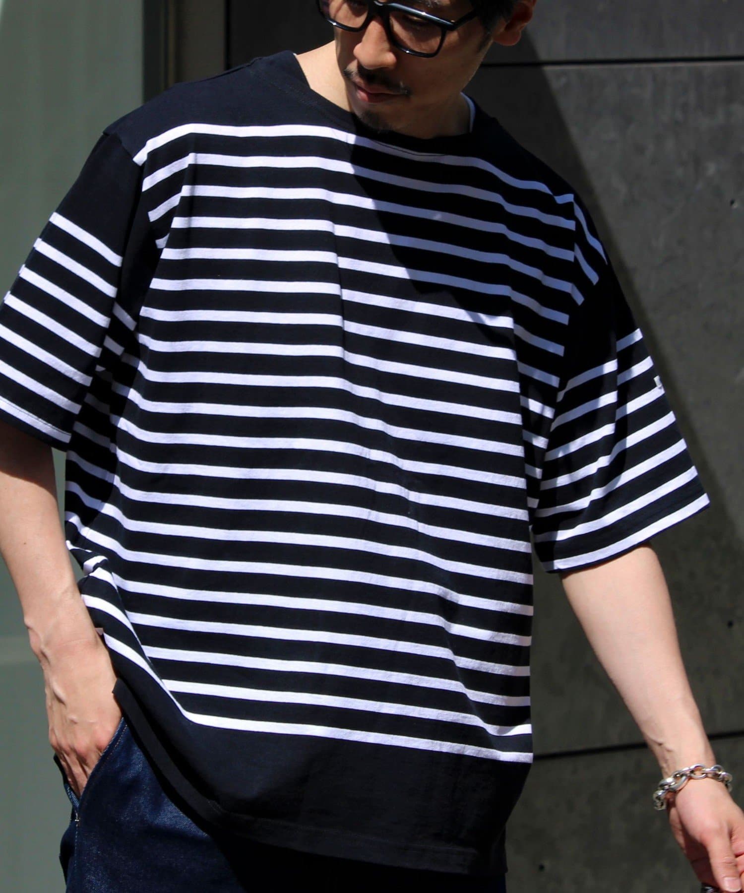 No.MKL-000-251003BASQUE SHIRT H/SO/E BASQUE BORDER【WEB限定アイテム】MONT KEMMEL[モンケメル]のショートスリーブバスクシャツ。綿100%