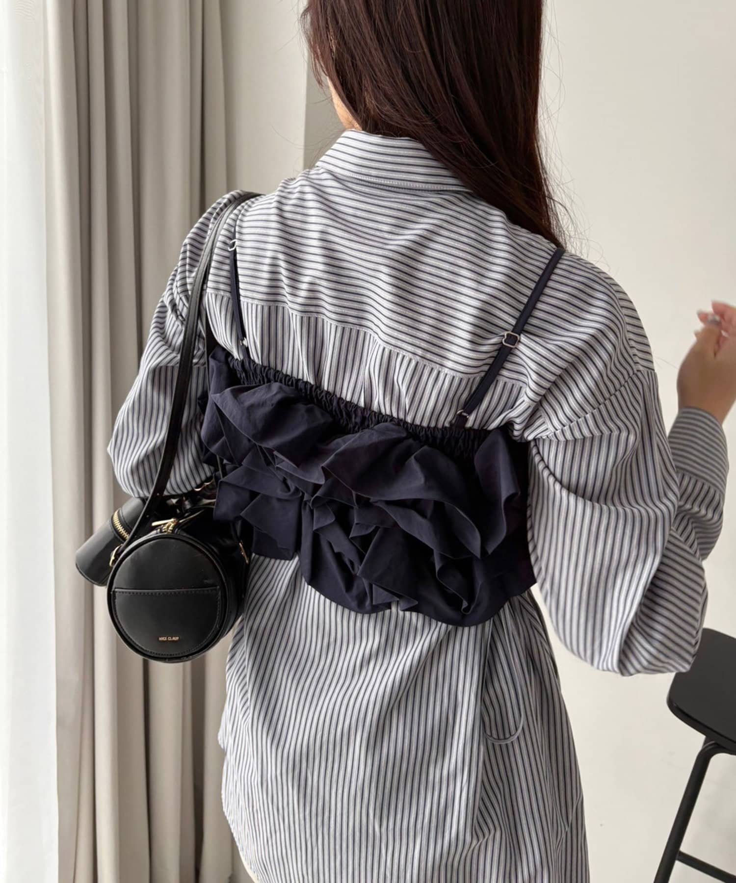 NICE CLAUP / OLIVE des OLIVE OUTLET(ナイスクラップ  / オリーブ デ オリーブ アウトレット) 【one after another】シャツビスチェセット