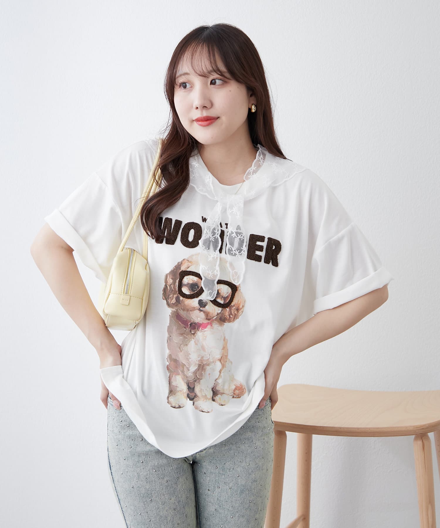 RMAF】メガネ犬半袖T | NICE CLAUP / OLIVE des OLIVE OUTLET