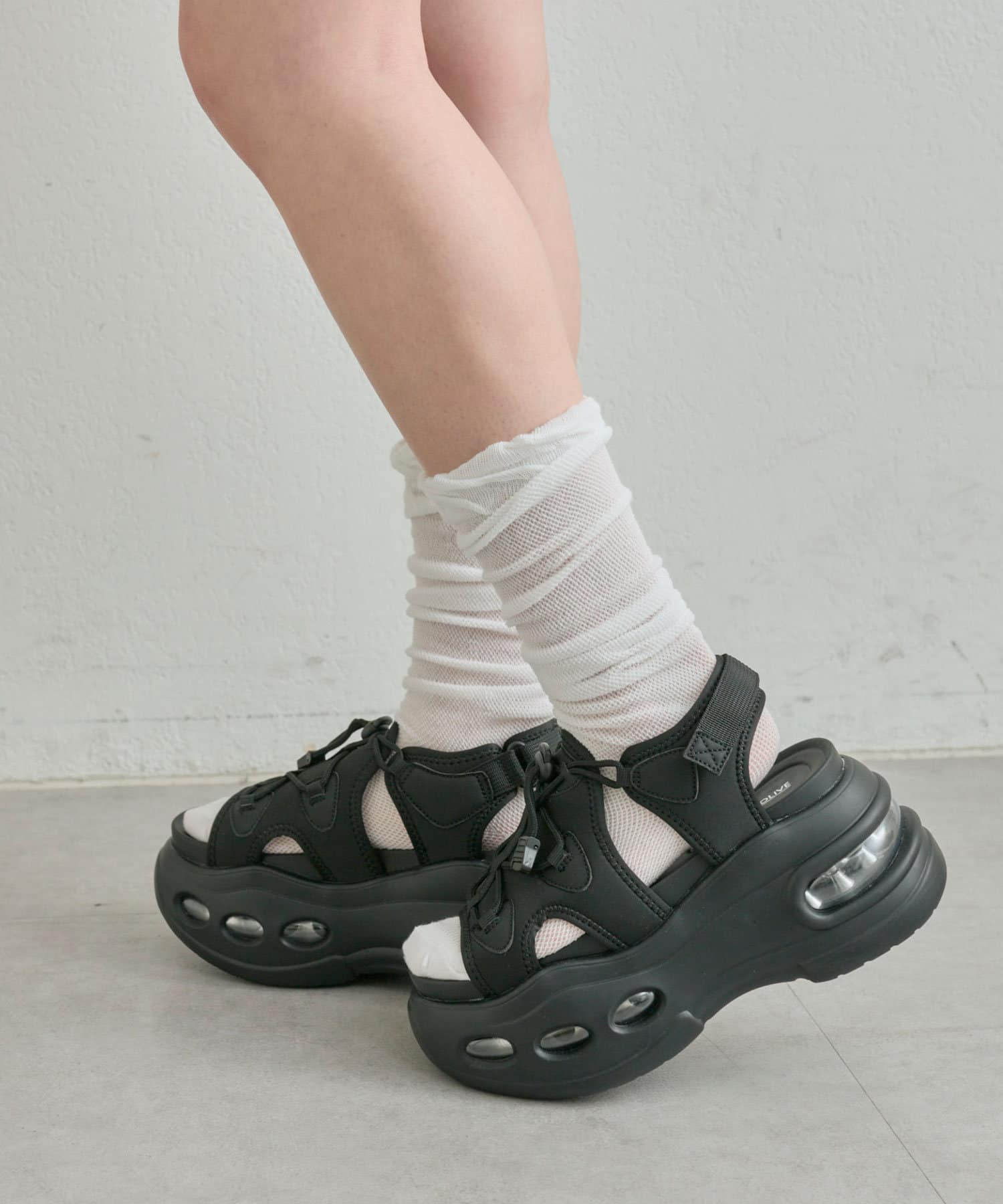 OLIVE des OLIVE(オリーブ デ オリーブ) 【3サイズ対応】エアーソールスポーツサンダル