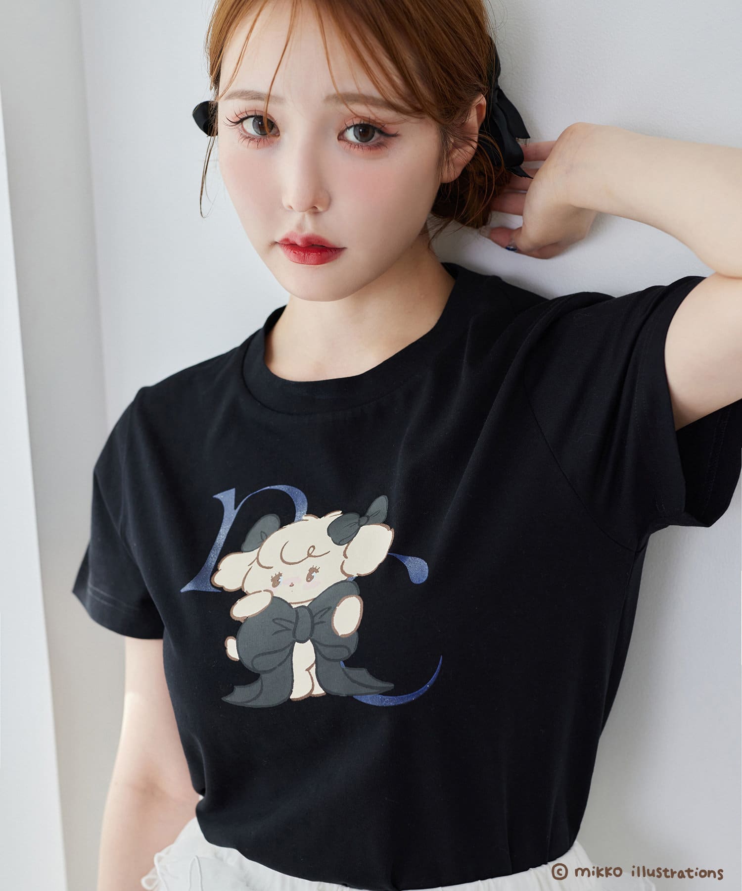 one after another NICE CLAUP(ワンアフターアナザー ナイスクラップ) 【mikko コラボ】プリントTシャツ