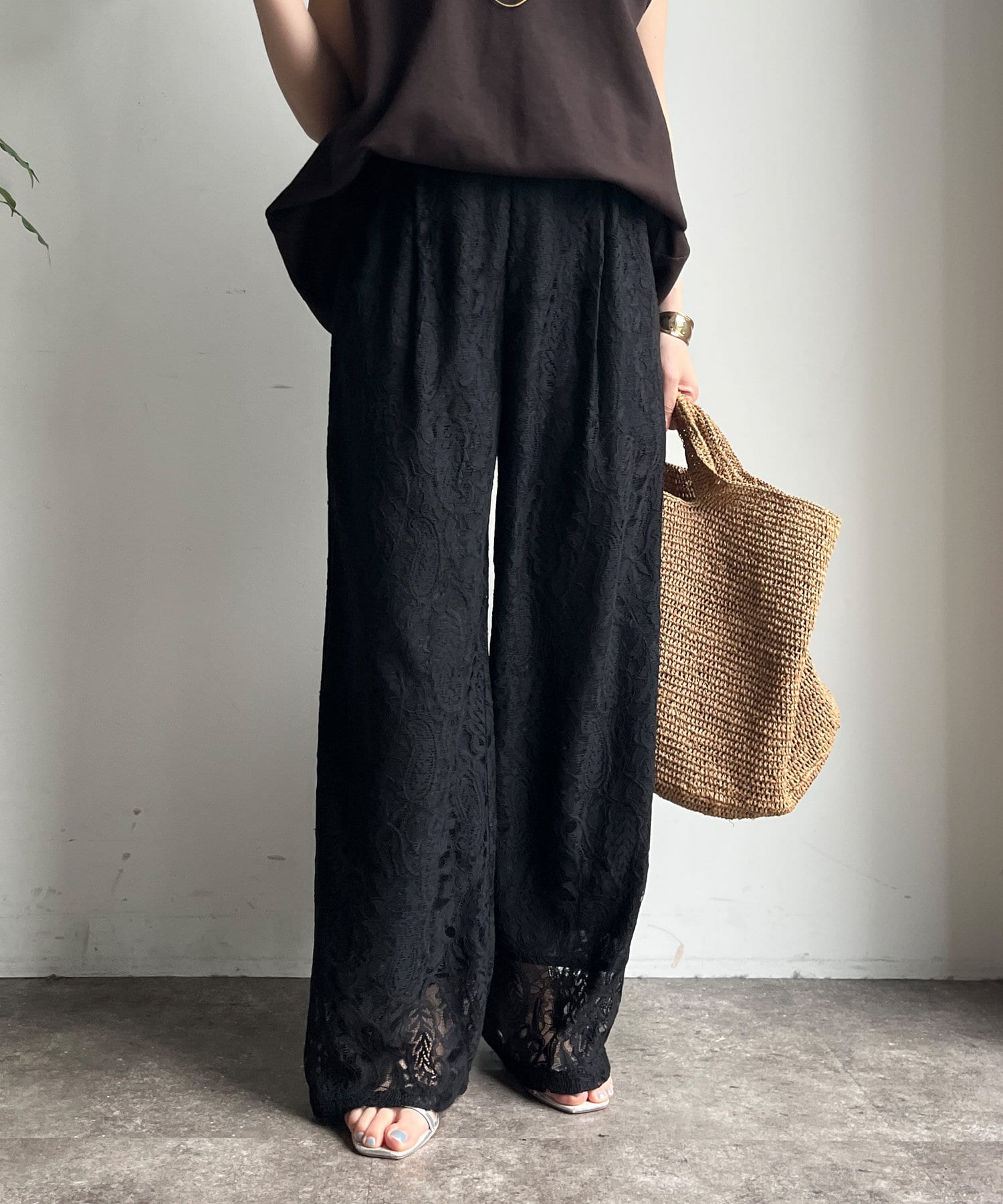 DOUDOU(ドゥドゥ) レースパンツ