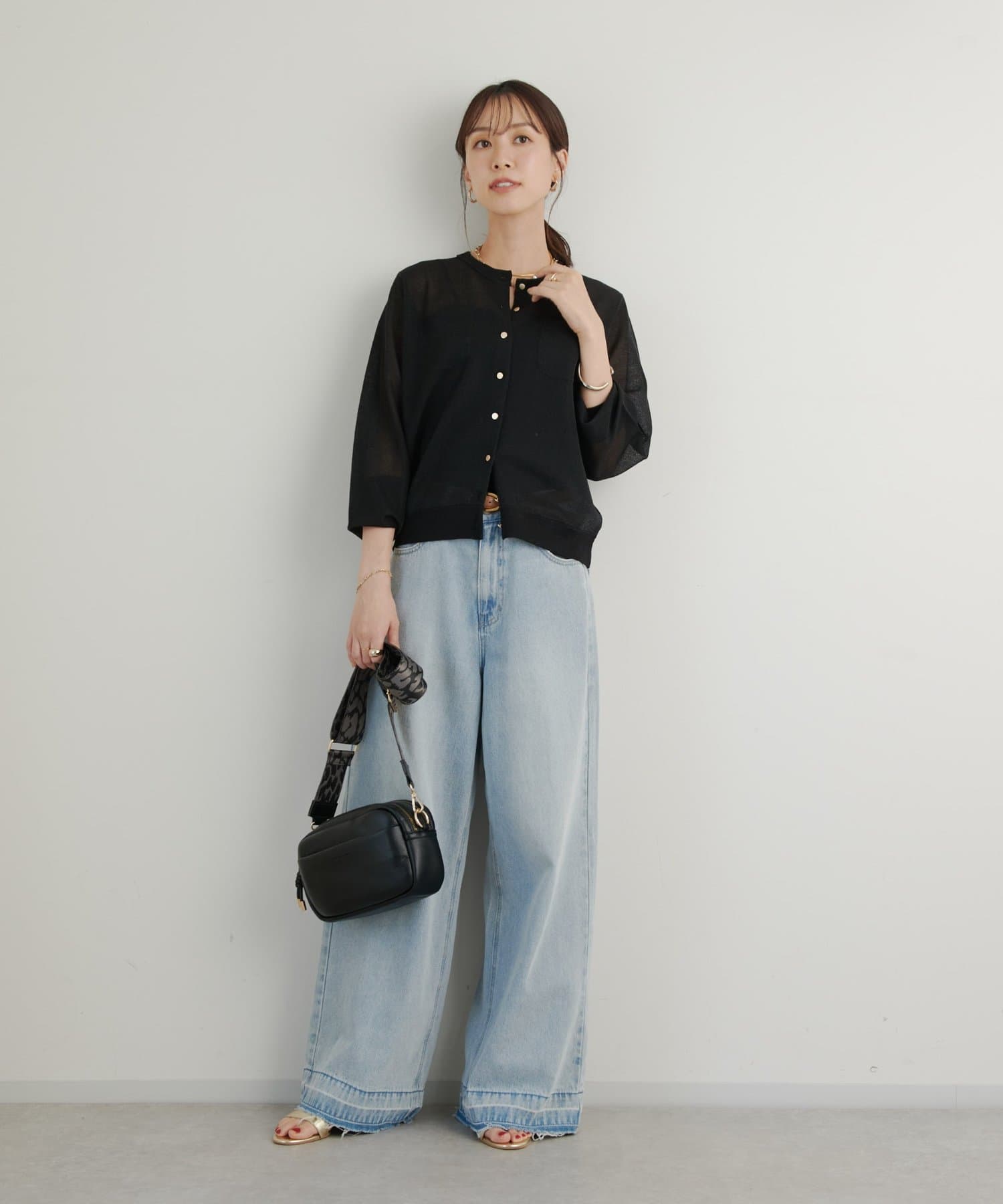 un dix cors(アンディコール) 【cache cache(カシュカシュ)】2ショルダー付ボックスバッグ