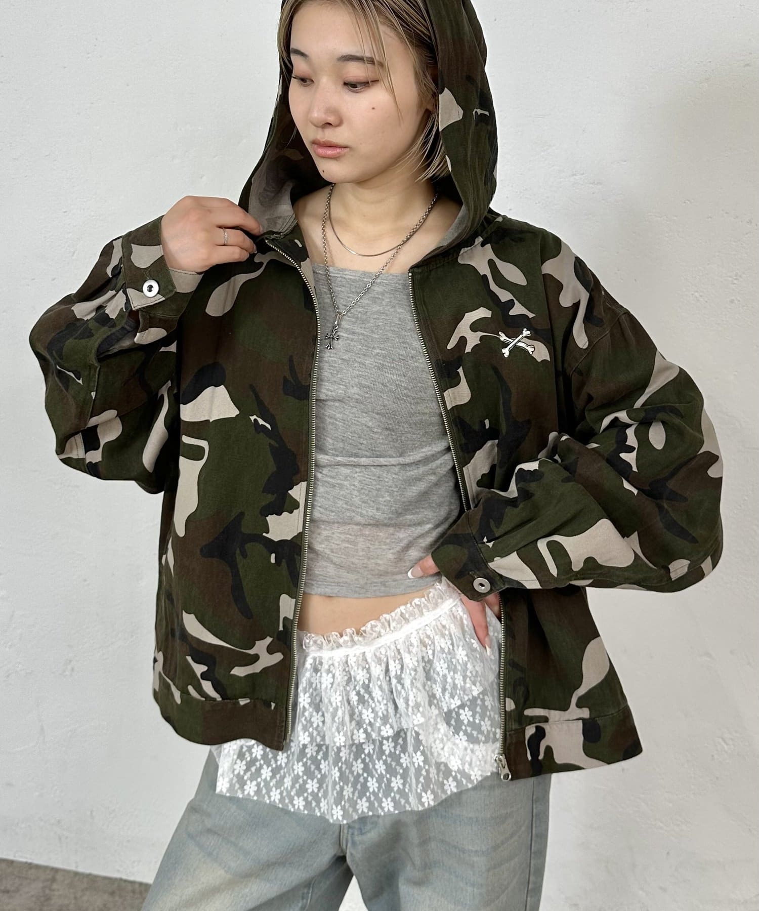 OUTLET(アウトレット) 【WHO'S WHO gallery】ジップフードジャケット