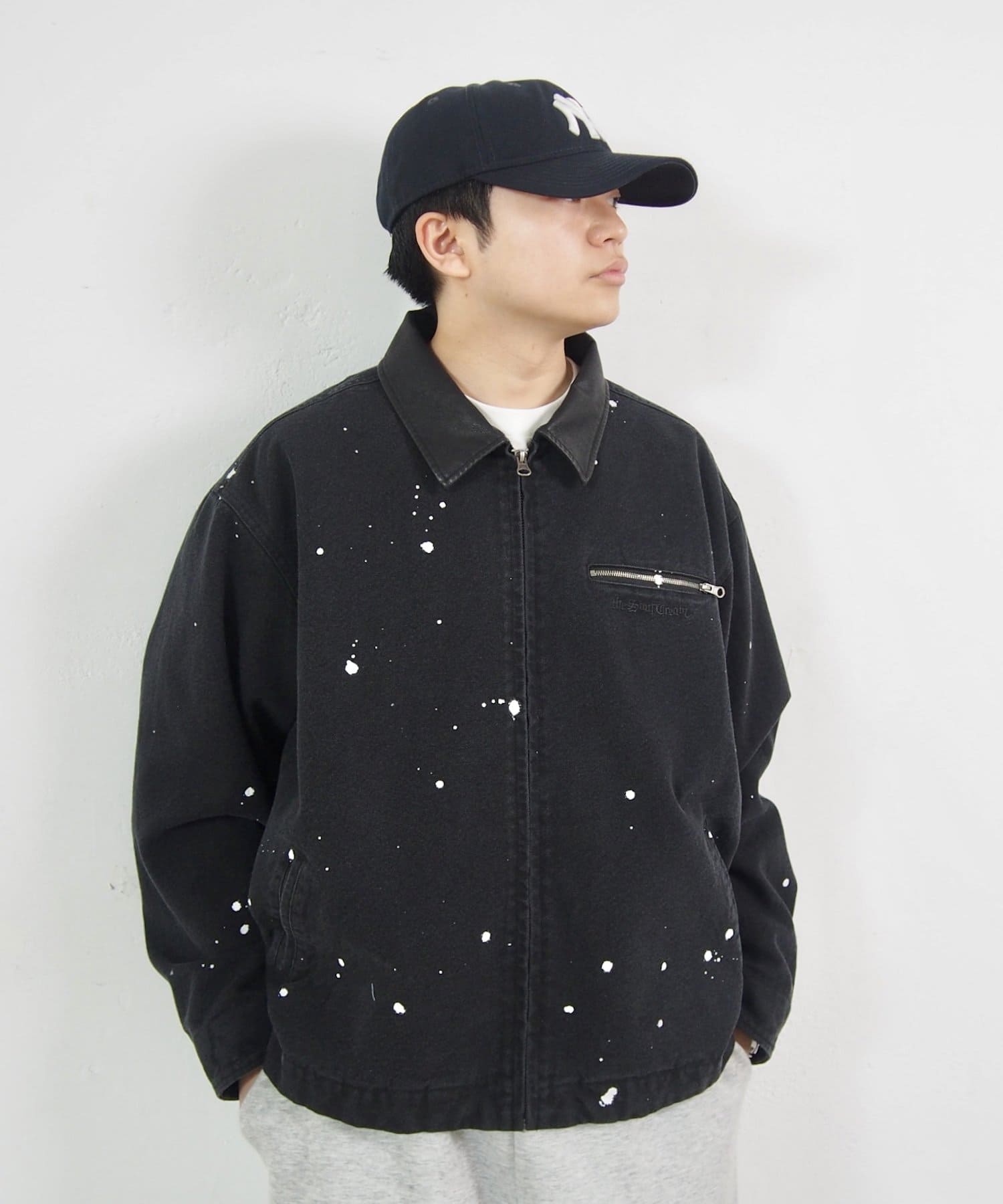 OUTLET(アウトレット) 【WHO'S WHO gallery】襟レザー切替ダックジャケット
