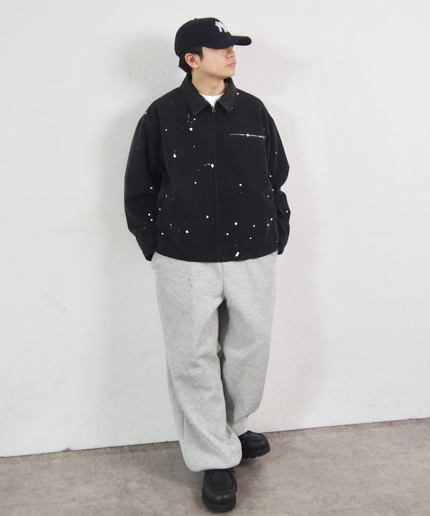 OUTLET(アウトレット) 【WHO'S WHO gallery】襟レザー切替ダックジャケット