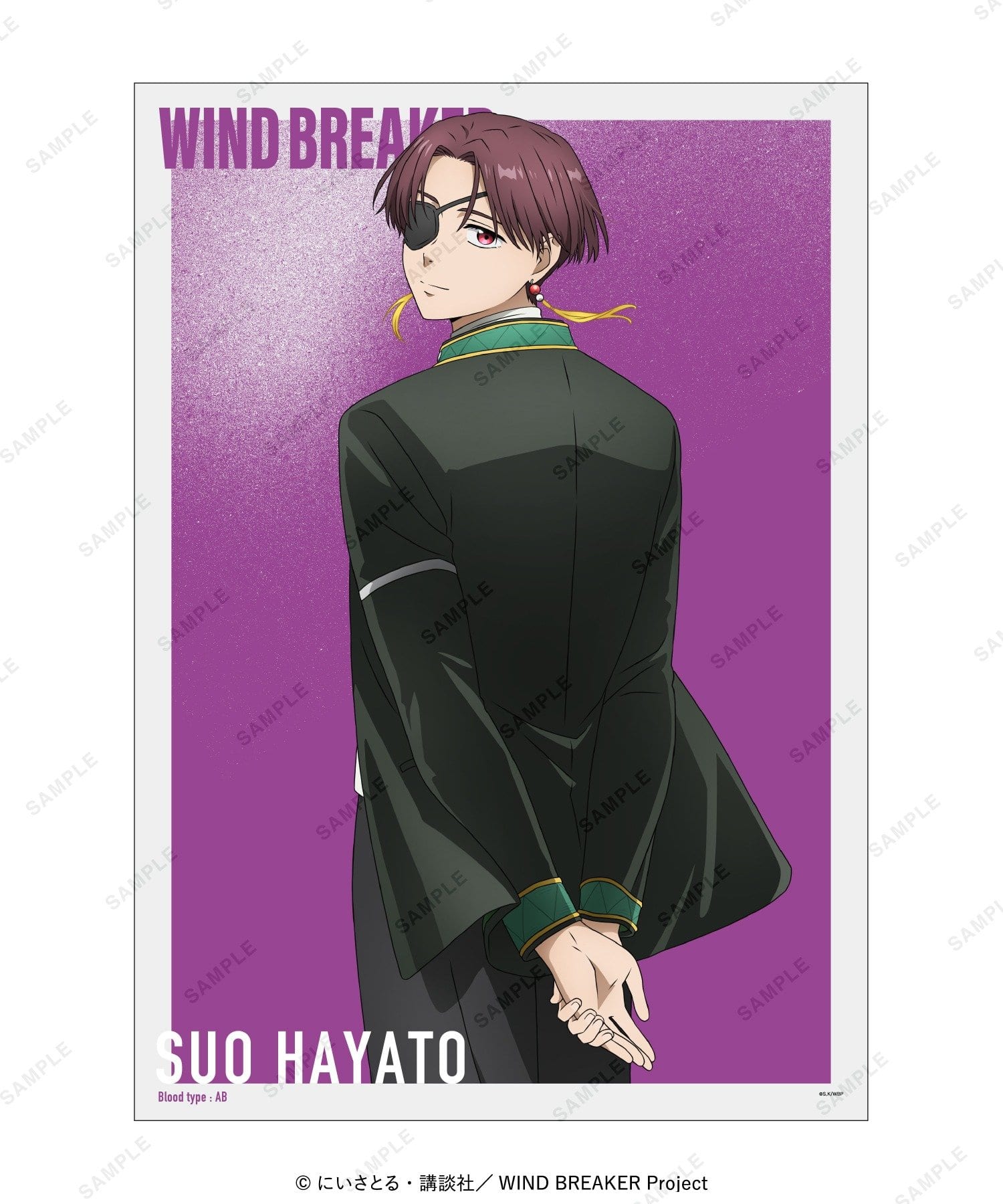 baseyard tokyo(ベースヤード トーキョー) レディース 【WIND BREAKER】A3 クリアポスター パープル