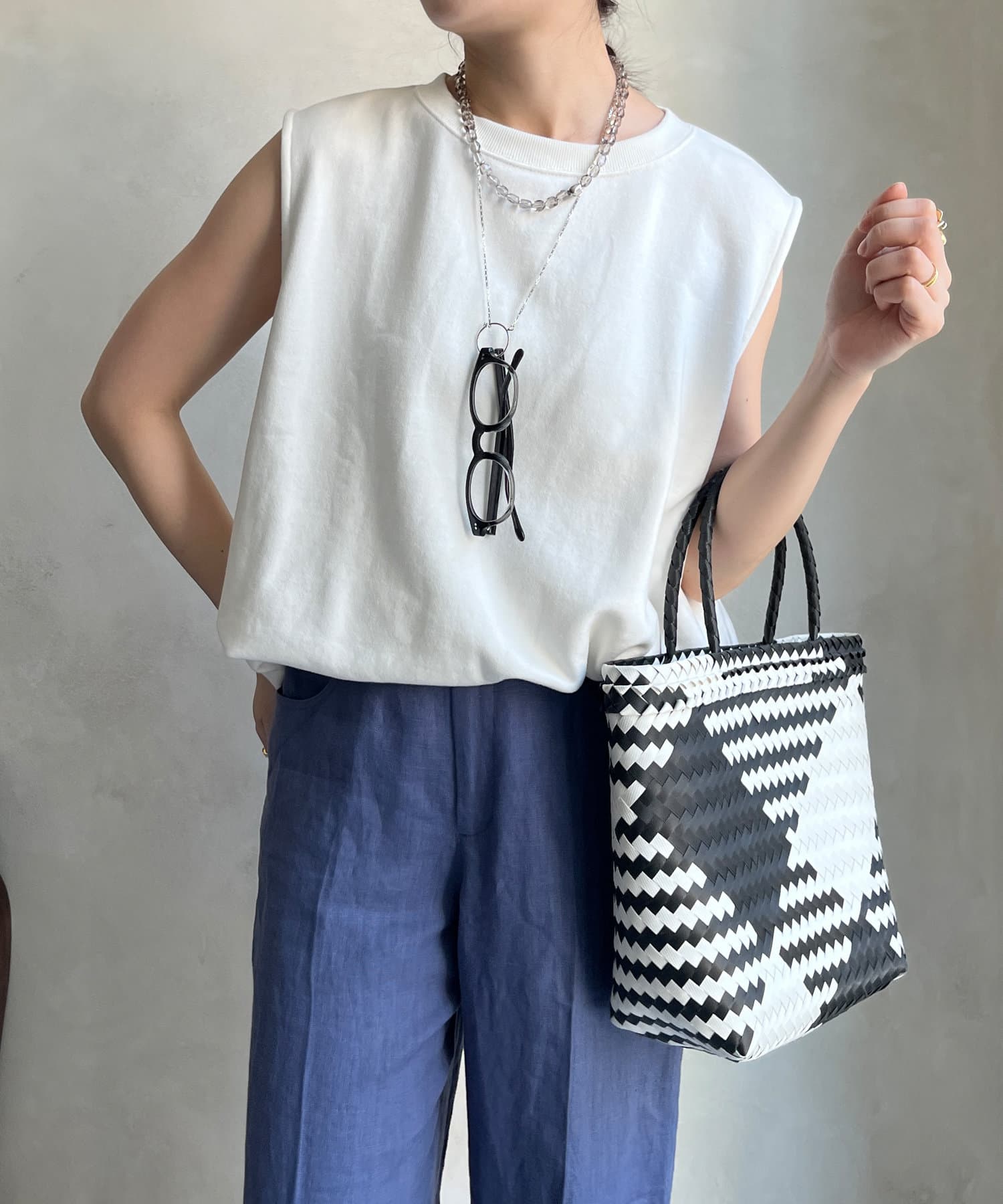 DOUDOU(ドゥドゥ) スウェットタンクプルオーバー