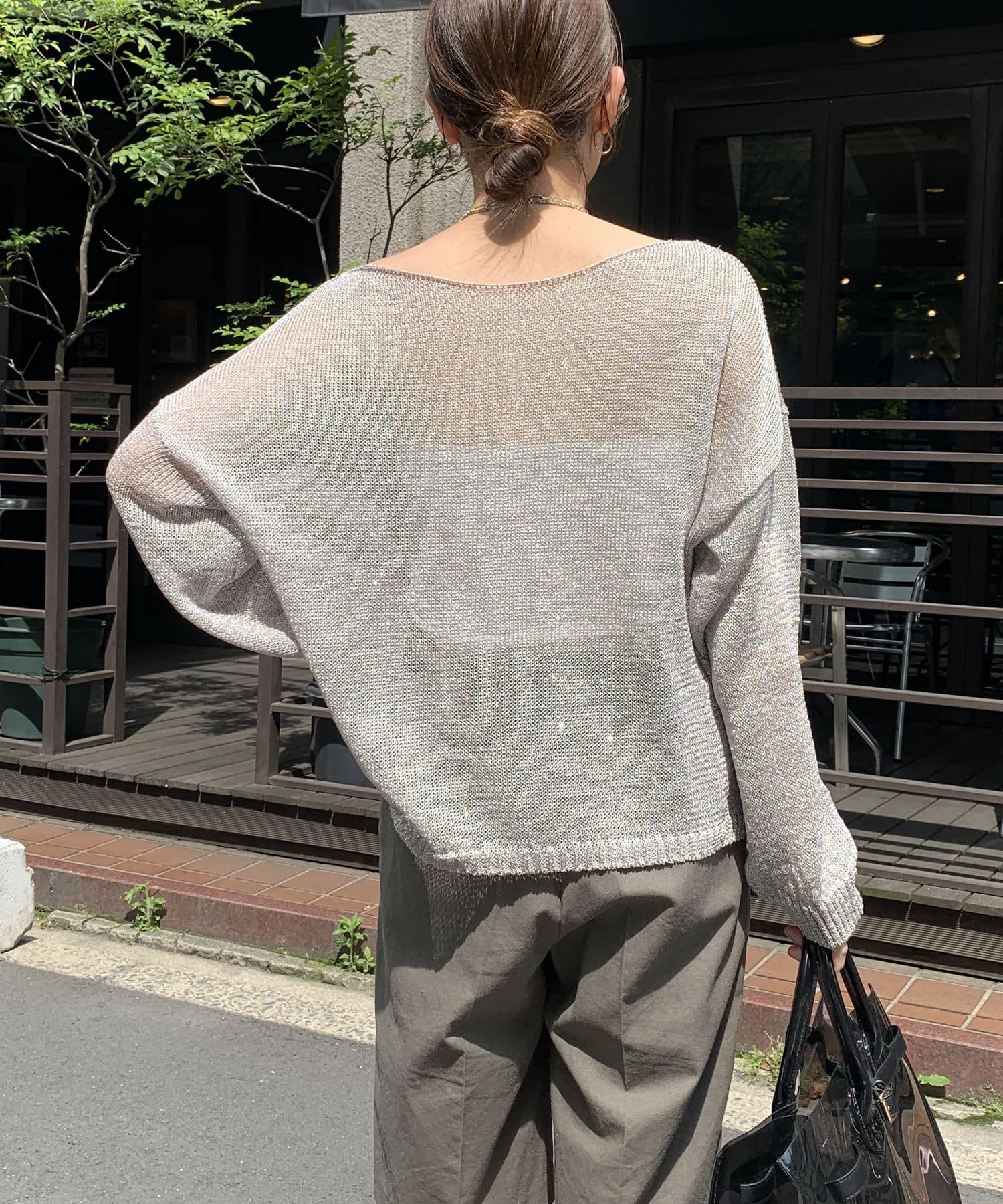DOUDOU(ドゥドゥ) ラメプルオーバー