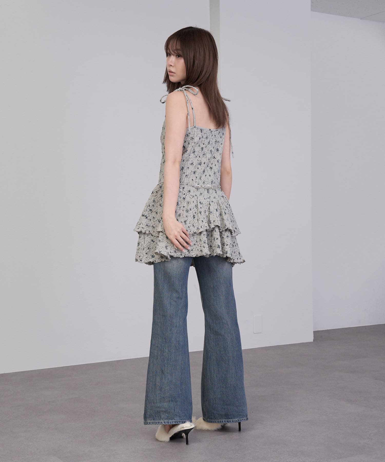 RAY CASSIN(レイカズン) カットキャミミニワンピース