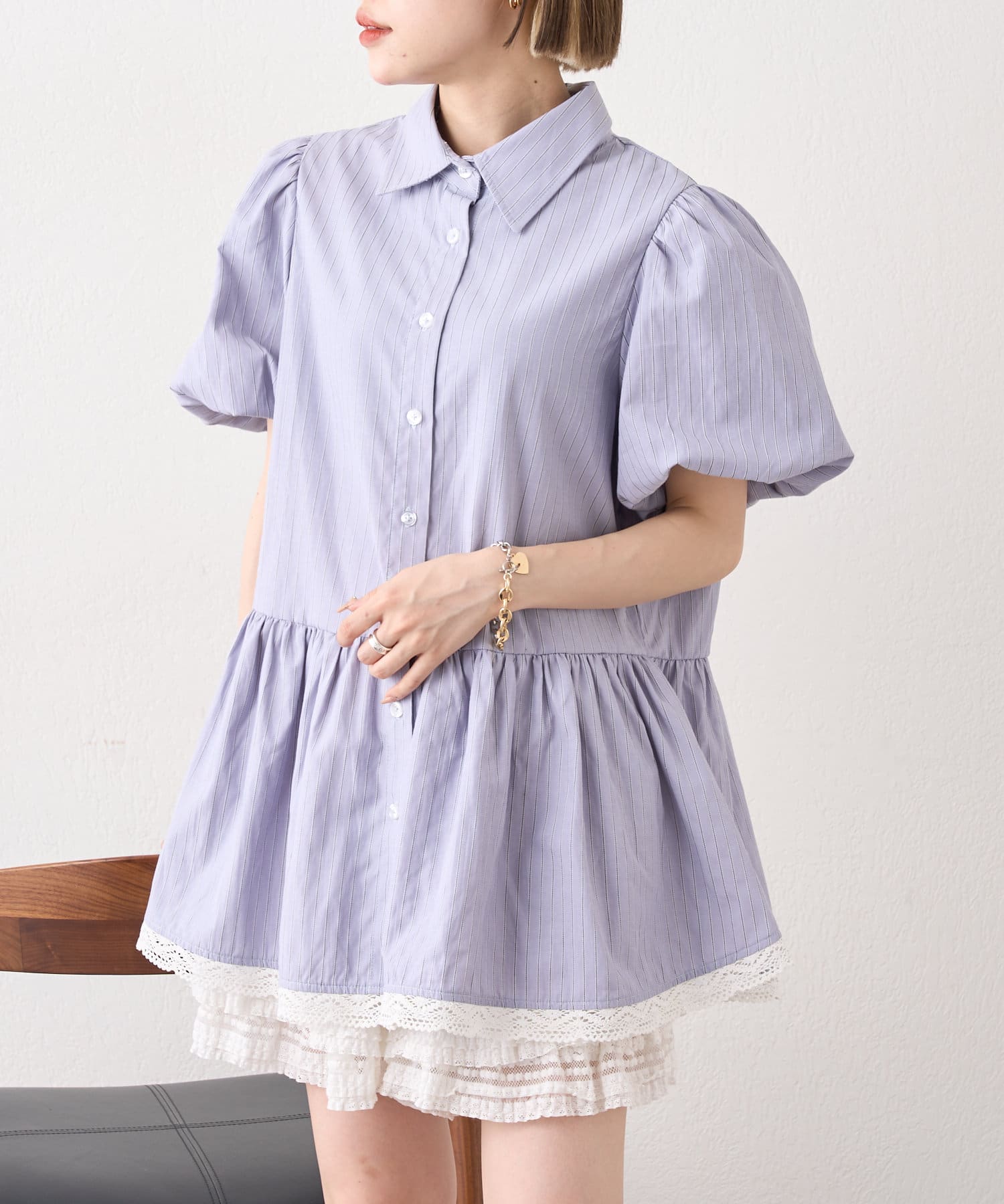 はやし CHANELストライプ 半袖ミニワンピース 楽天市場】[中古