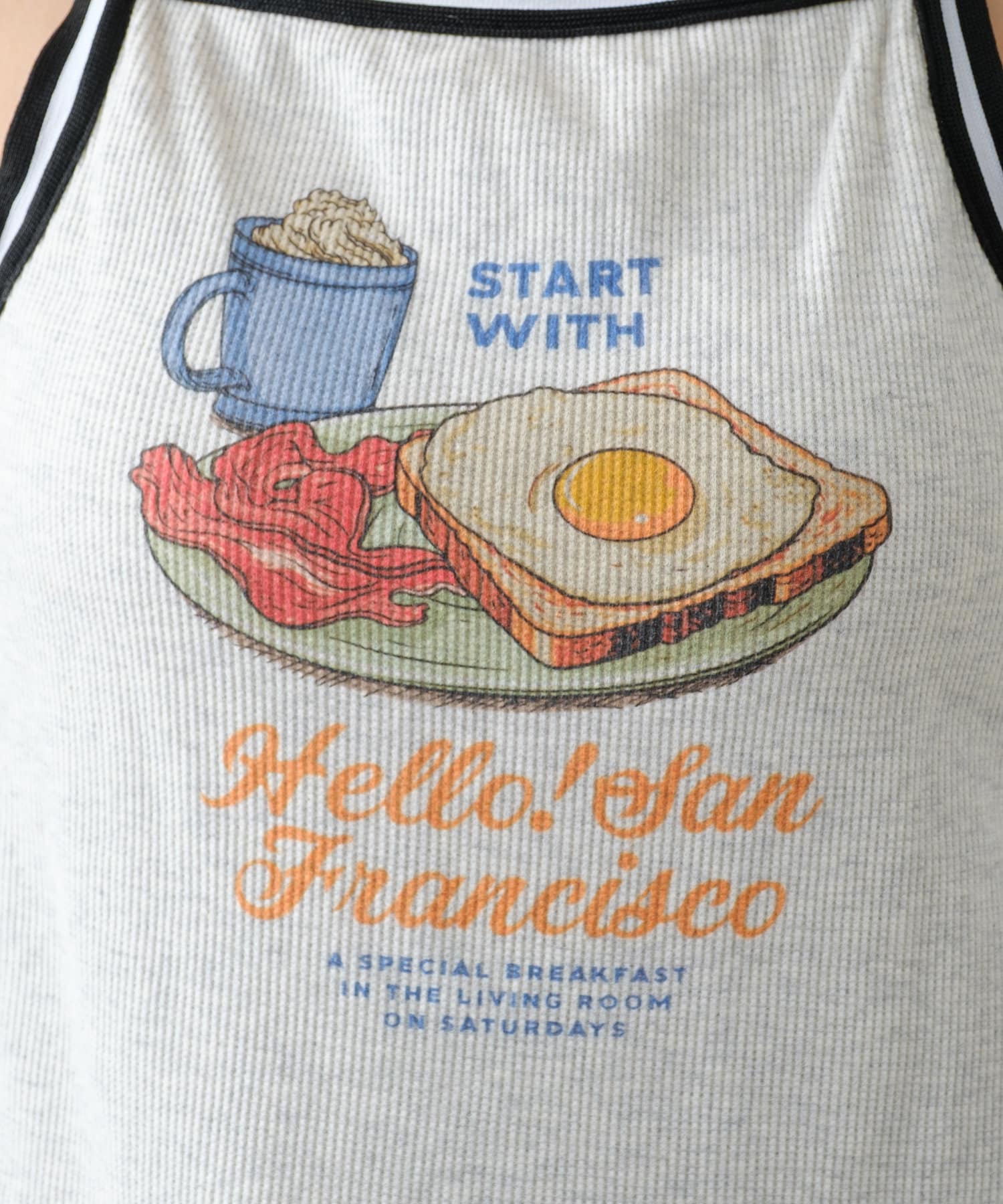 CIAOPANIC TYPY(チャオパニックティピー) 【HELLO.SANFRANCISCO】ラインテープカップ付きキャミ