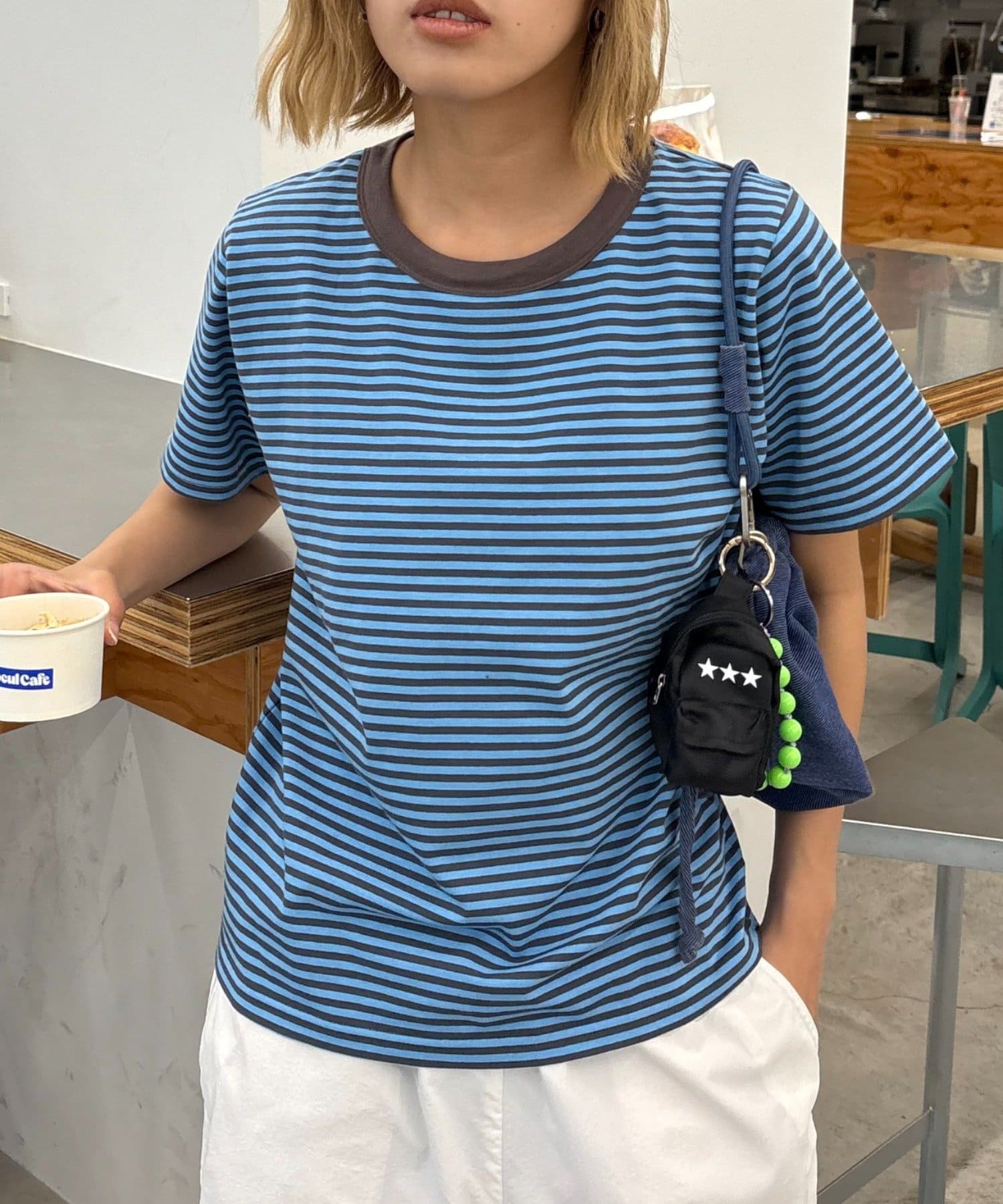 CIAOPANIC TYPY(チャオパニックティピー) 【UNISEX】ミニボーダーTEE