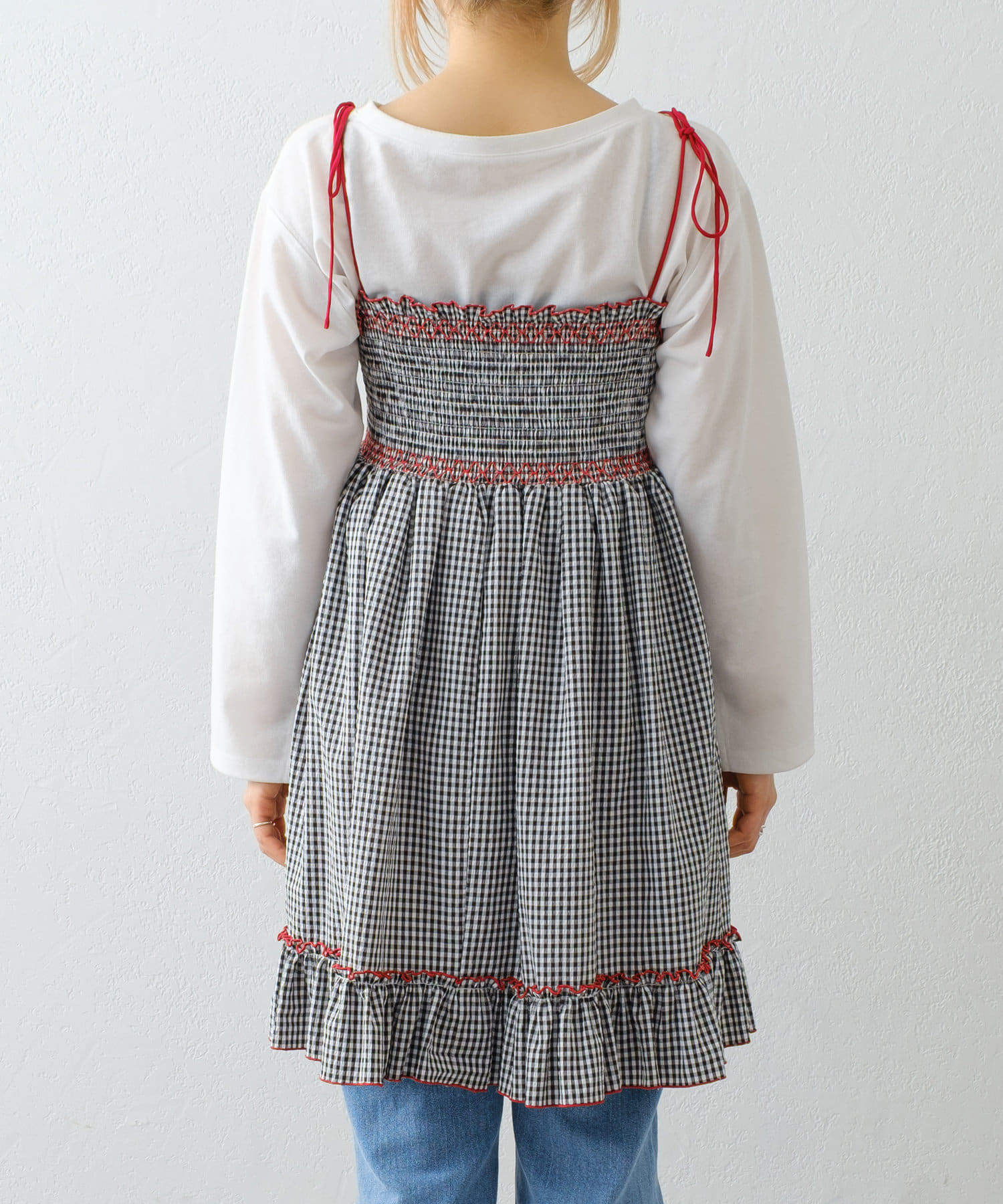 CIAOPANIC TYPY(チャオパニックティピー) 【HELLO.SANFRANCISCO】2WAYシャーリングチュニックベアワンピ