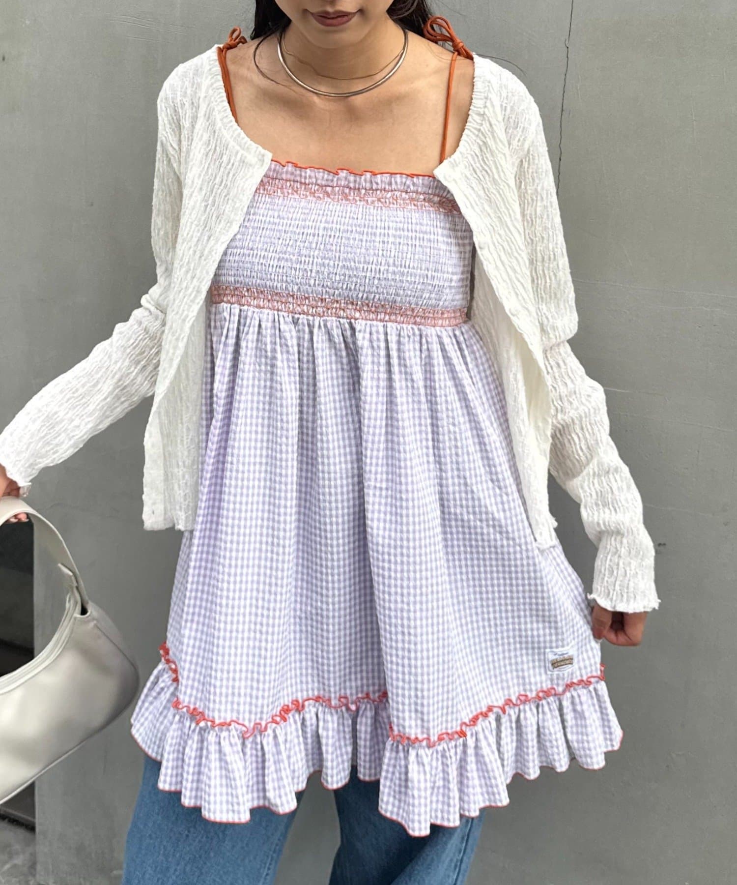 HELLO.SANFRANCISCO 2WAYシャーリングチュニックベアワンピ HELLO.SANFRANCISCO】2WAYシャーリングチュニックベアワンピ