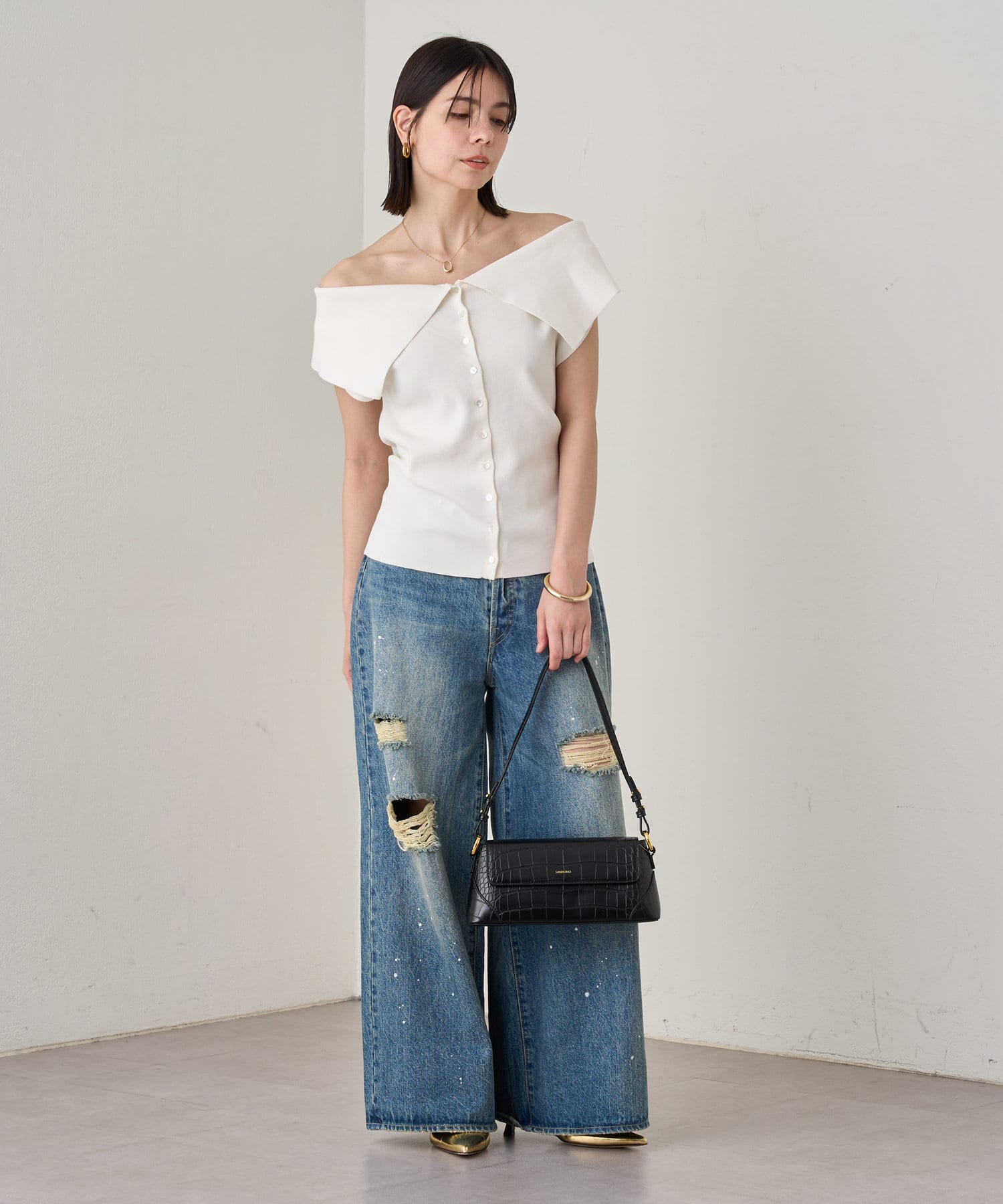 レビュー高評価商品 オフショル2WAYニット | LOUNGEDRESS(ラウンジドレス)レディース トップス