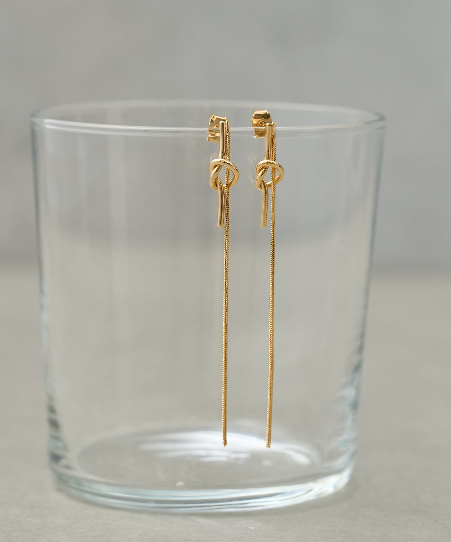 BIRTHDAY BAR(バースデイバー) Knot drop pierce   ノットドロップピアス