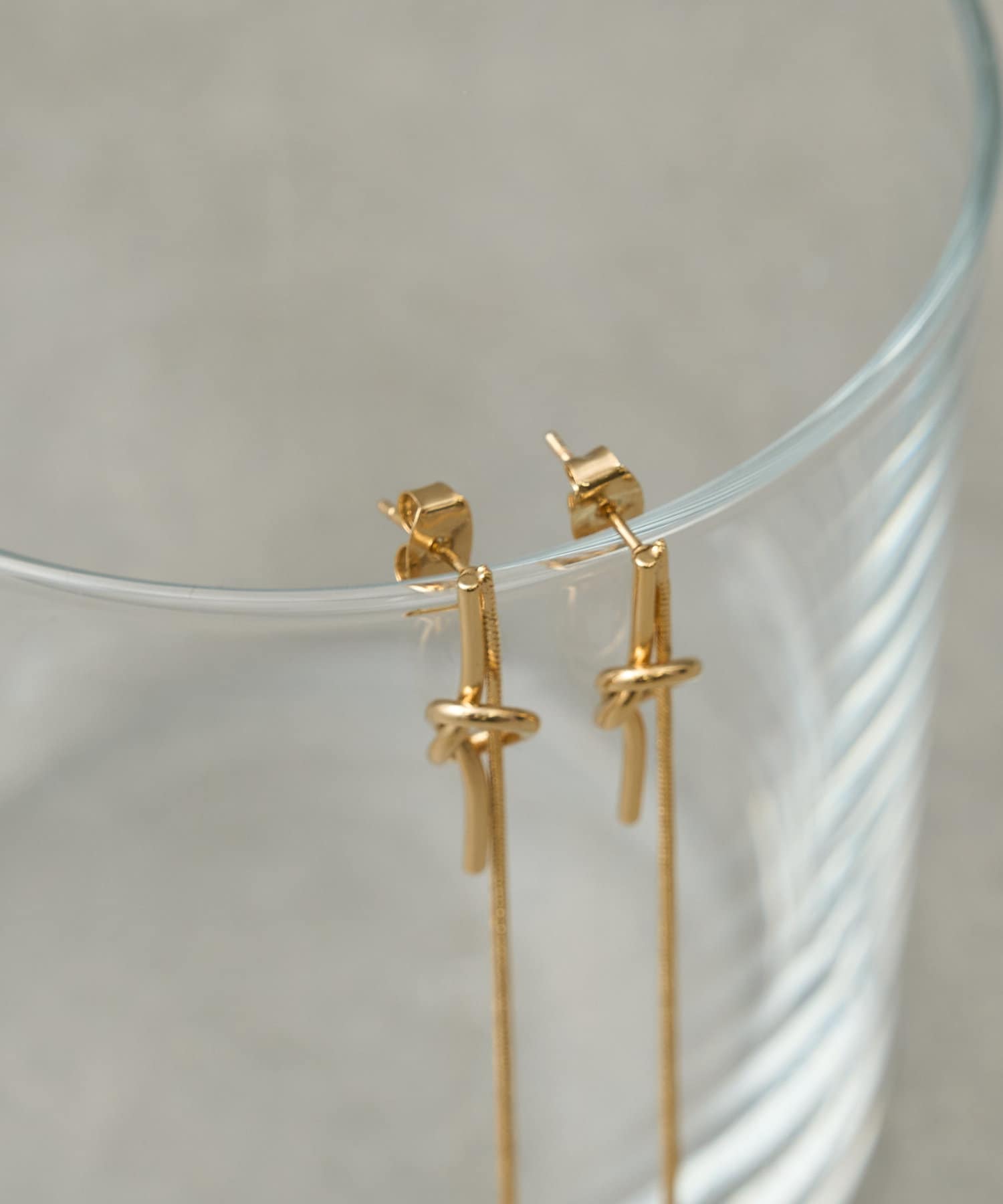 BIRTHDAY BAR(バースデイバー) Knot drop pierce   ノットドロップピアス