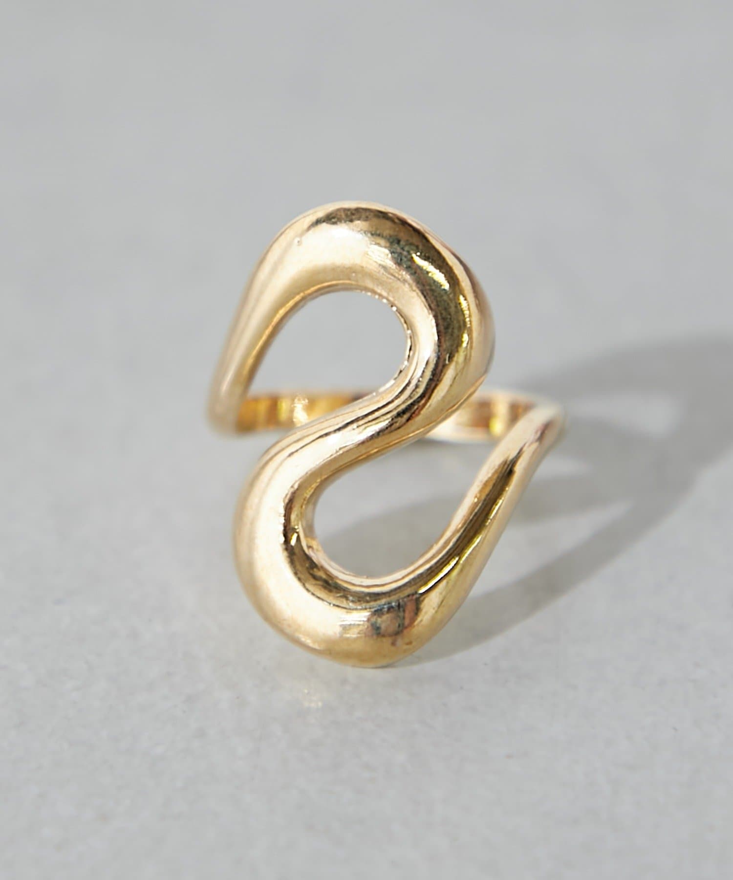 BIRTHDAY BAR(バースデイバー) Wave line gold ring ウェーブラインゴールドリング