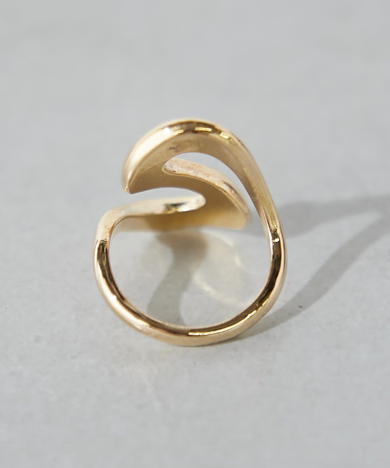 BIRTHDAY BAR(バースデイバー) Wave line gold ring ウェーブラインゴールドリング