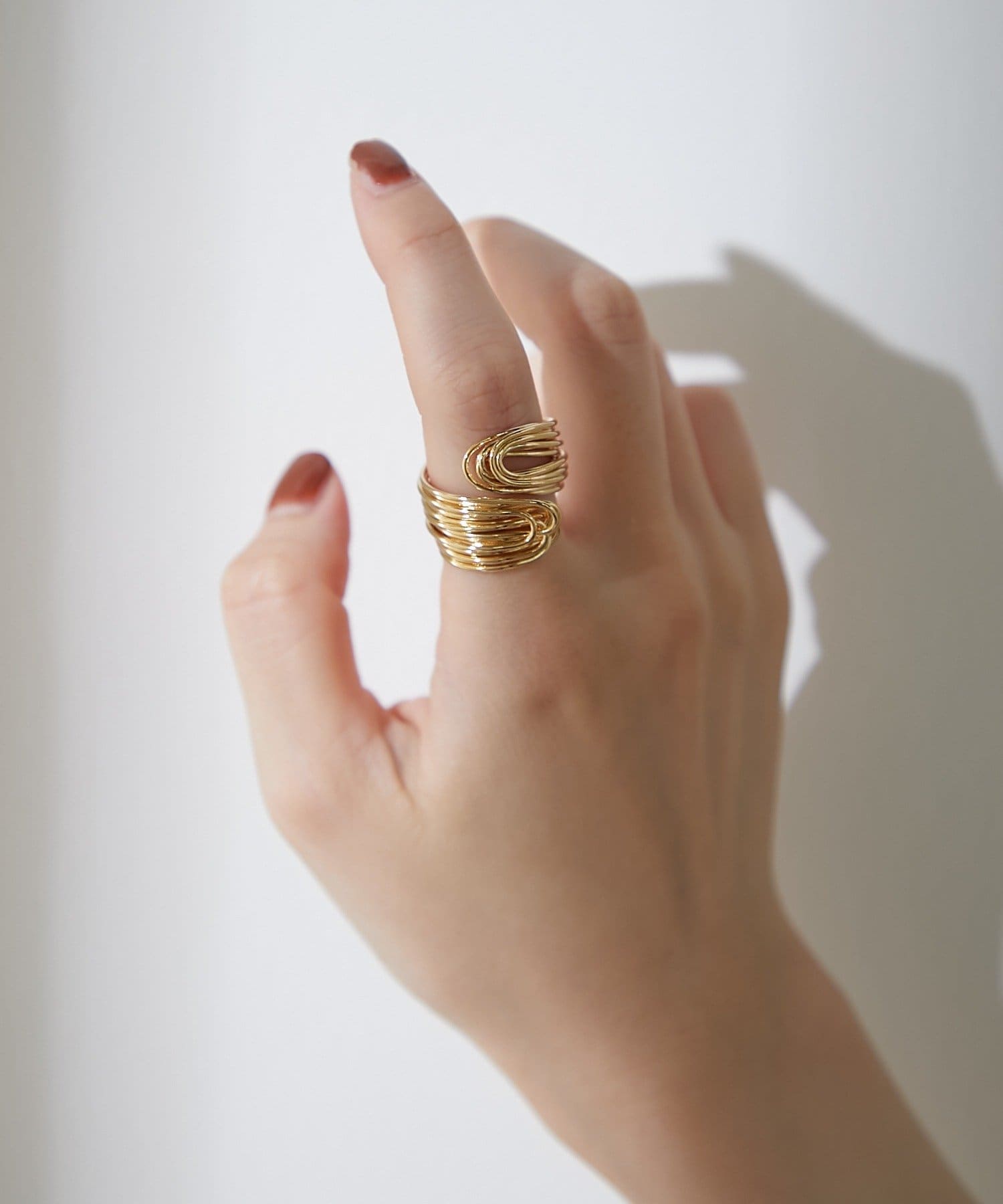 BIRTHDAY BAR(バースデイバー) Gold wire ring ゴールドワイヤーリング