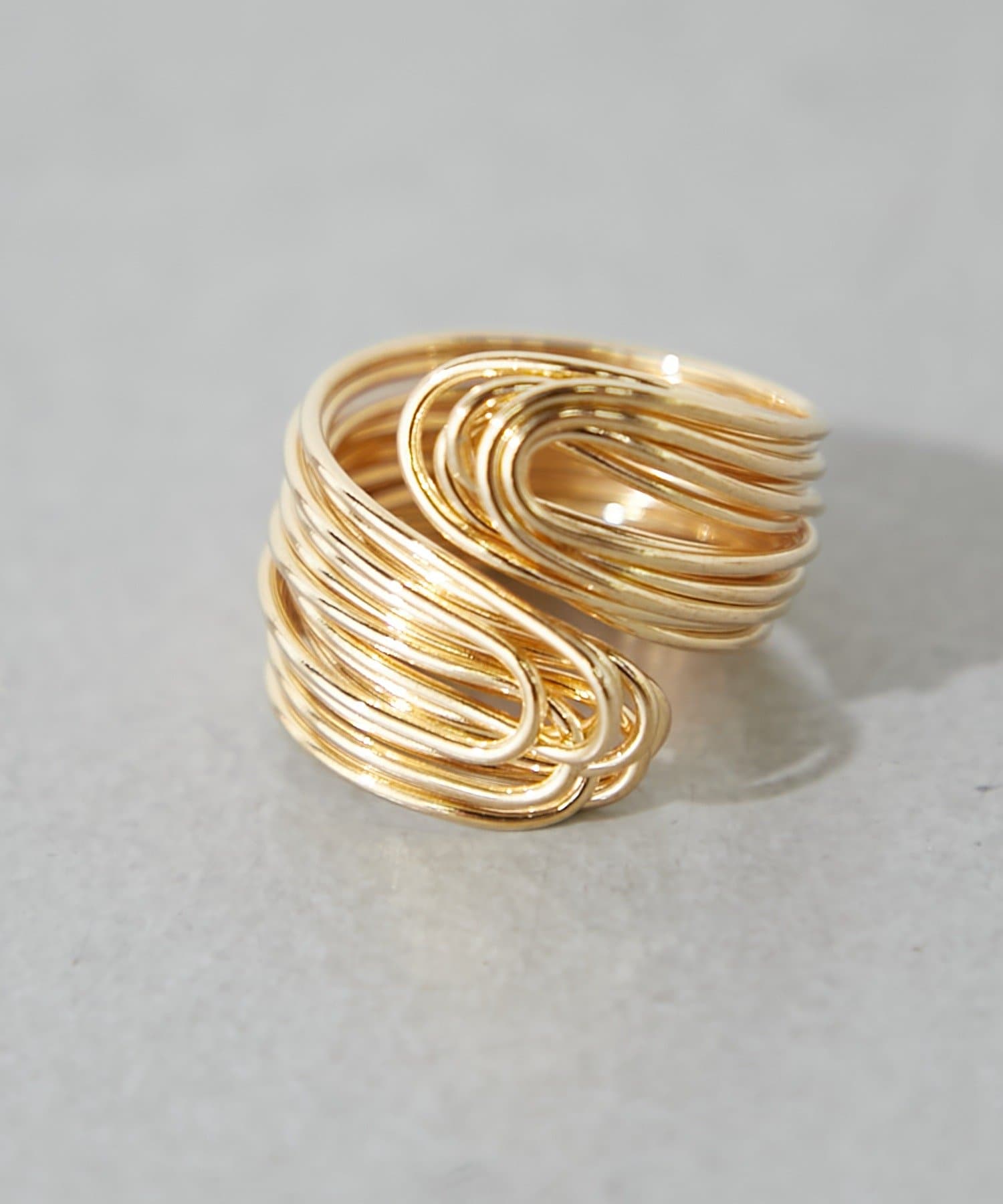 BIRTHDAY BAR(バースデイバー) Gold wire ring ゴールドワイヤーリング