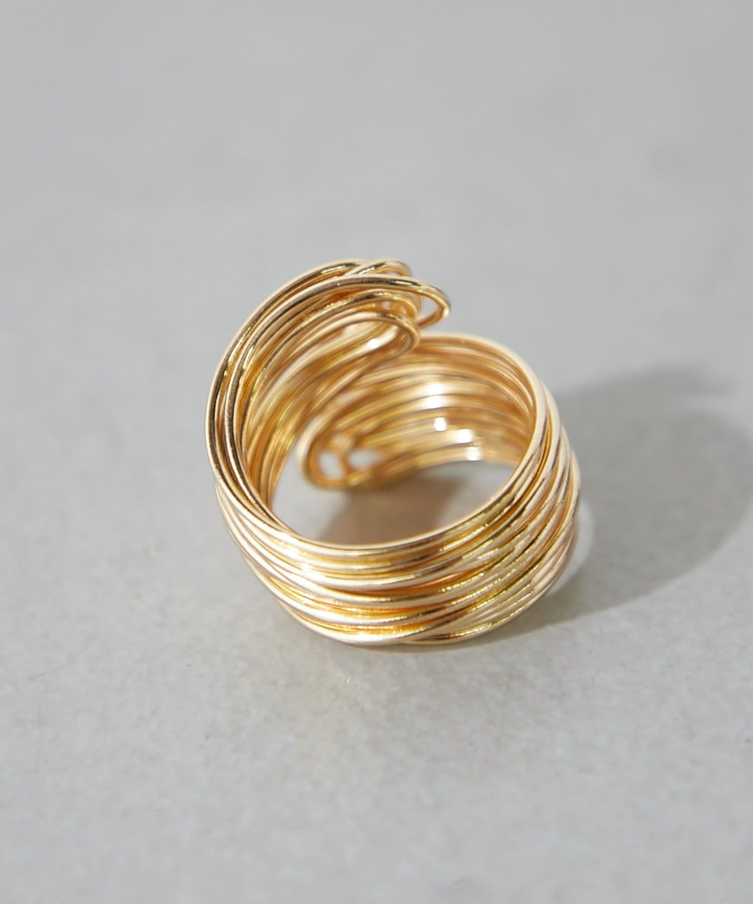 BIRTHDAY BAR(バースデイバー) Gold wire ring ゴールドワイヤーリング