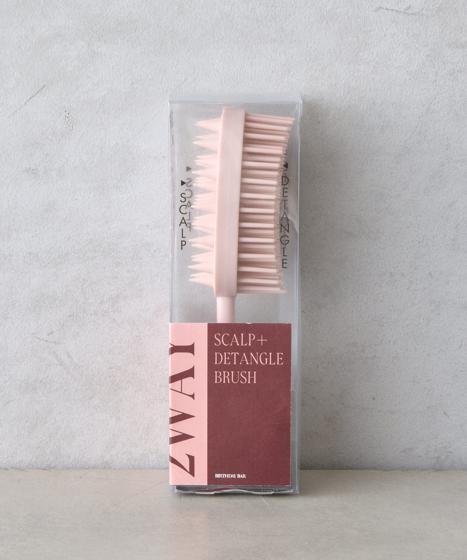 BIRTHDAY BAR(バースデイバー) SCALP + DETANGLE BRUSH　両面ブラシ