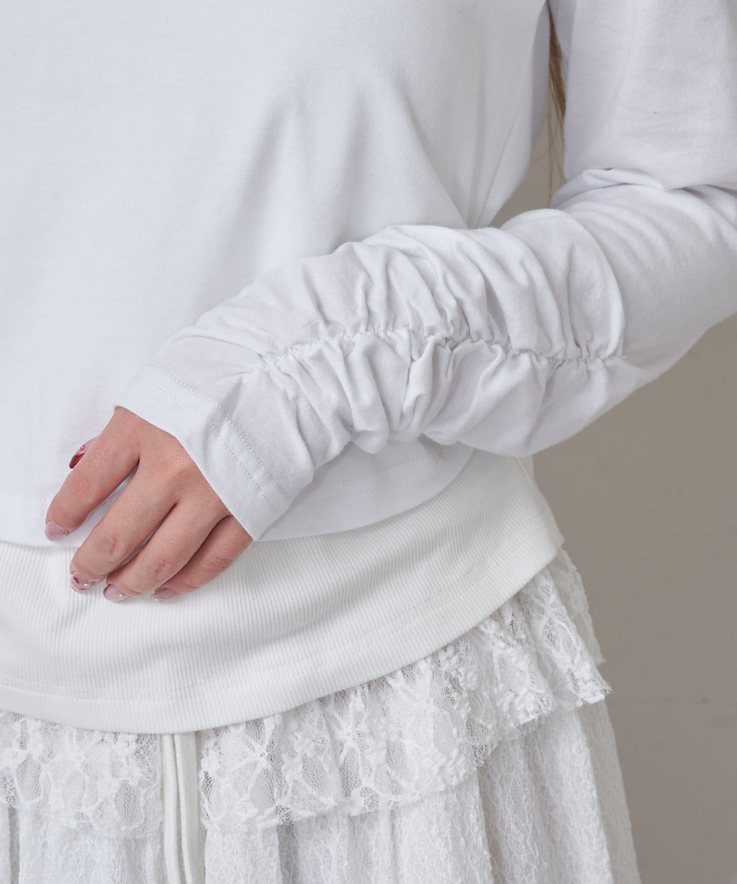 OUTLET(アウトレット) 【RAY CASSIN】アメスリレイヤードロングTシャツ