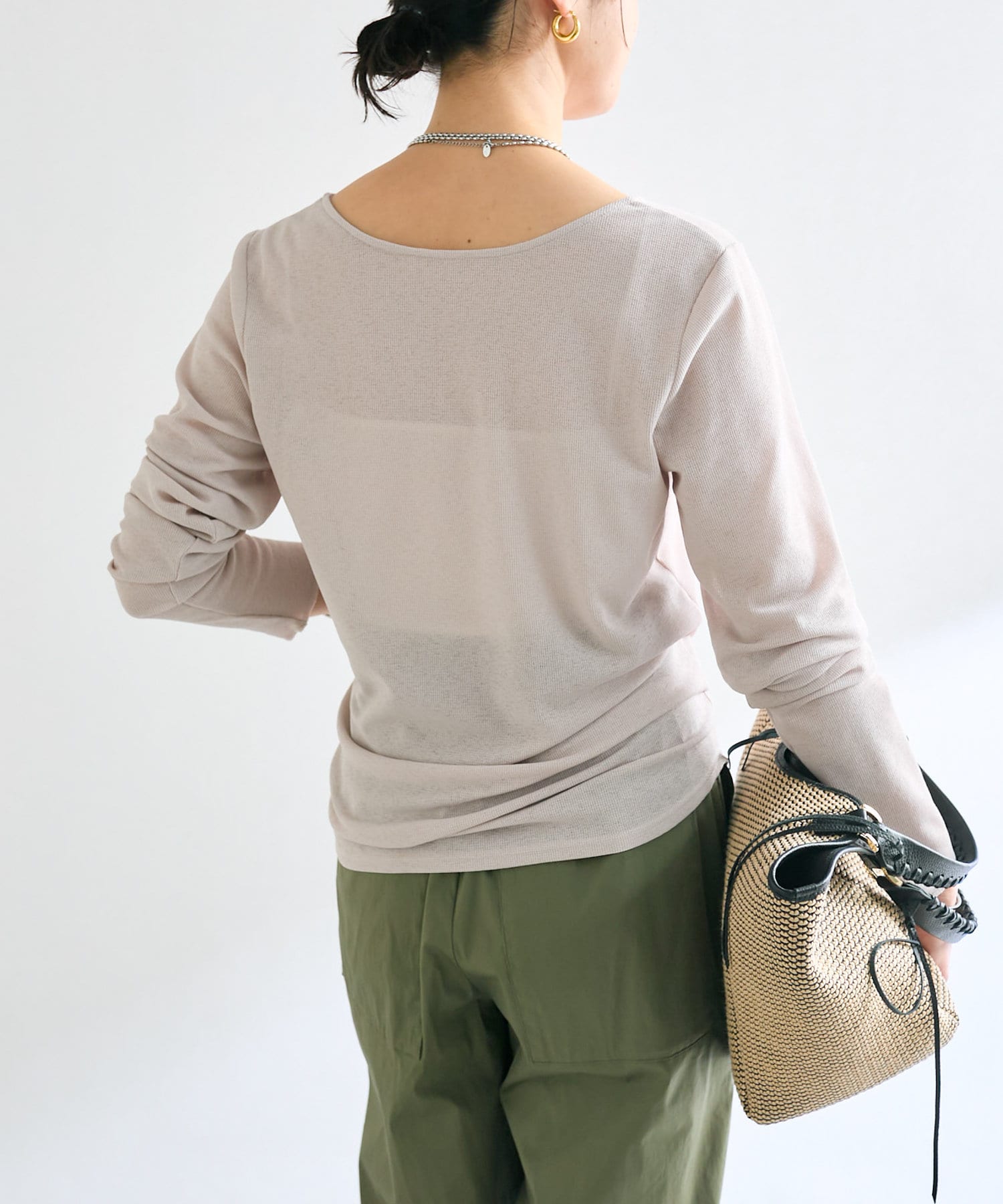 OUTLET(アウトレット) 【RIVE DROITE】2wayカシュクールカットソー