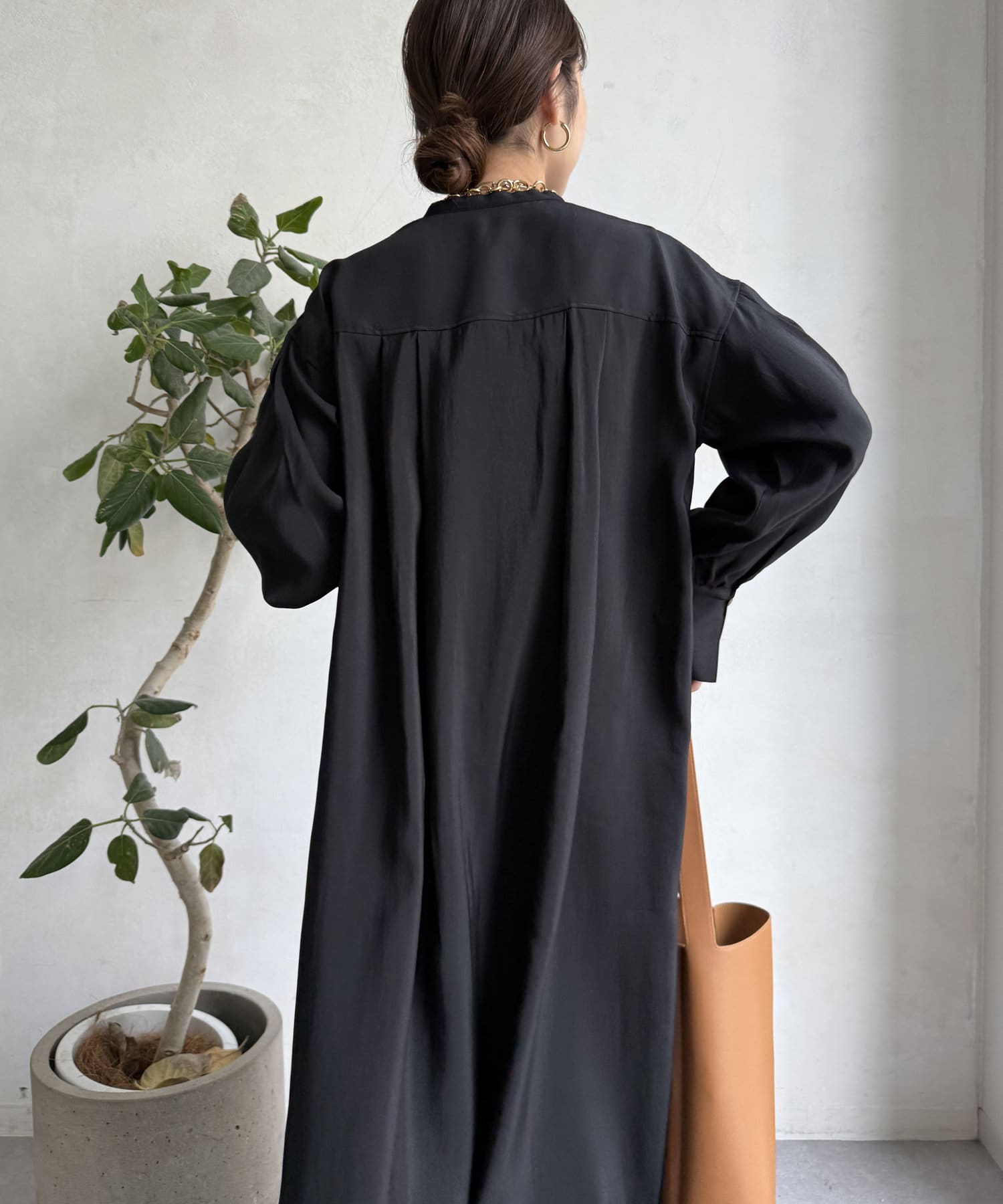 OUTLET(アウトレット) 【DouDou】スキッパー棒タイワンピース