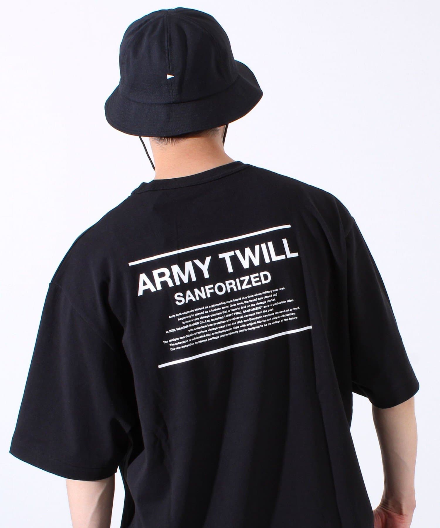 FREDY & GLOSTER(フレディ アンド グロスター) 【ARMY TWILL】30/2 OE Half Sleeve T プリントT