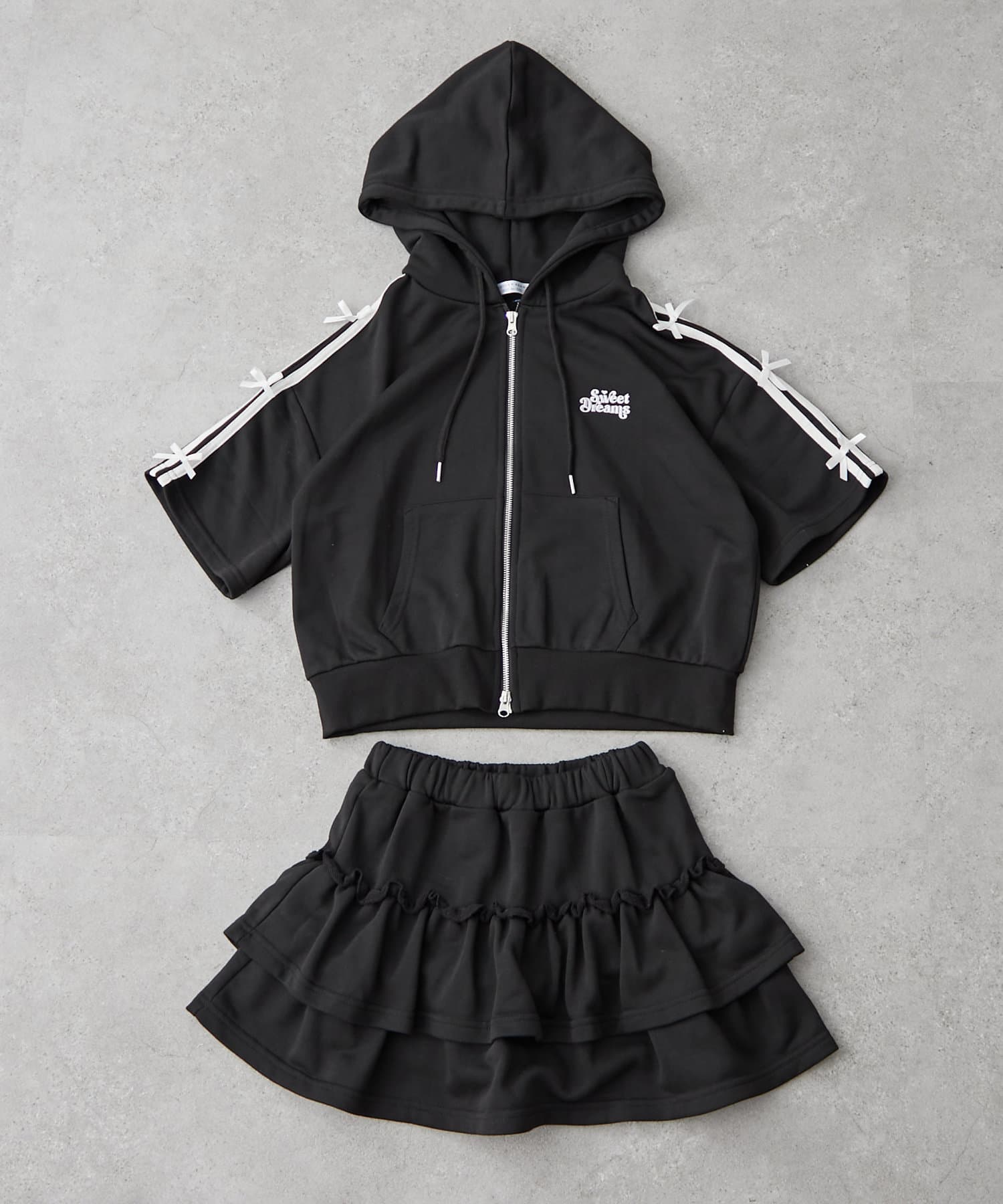 NICE CLAUP / OLIVE des OLIVE OUTLET(ナイスクラップ  / オリーブ デ オリーブ アウトレット) 【トレンドの韓国コーデ叶う】【セットアップ】【RMAF】夏の空港コーデセット