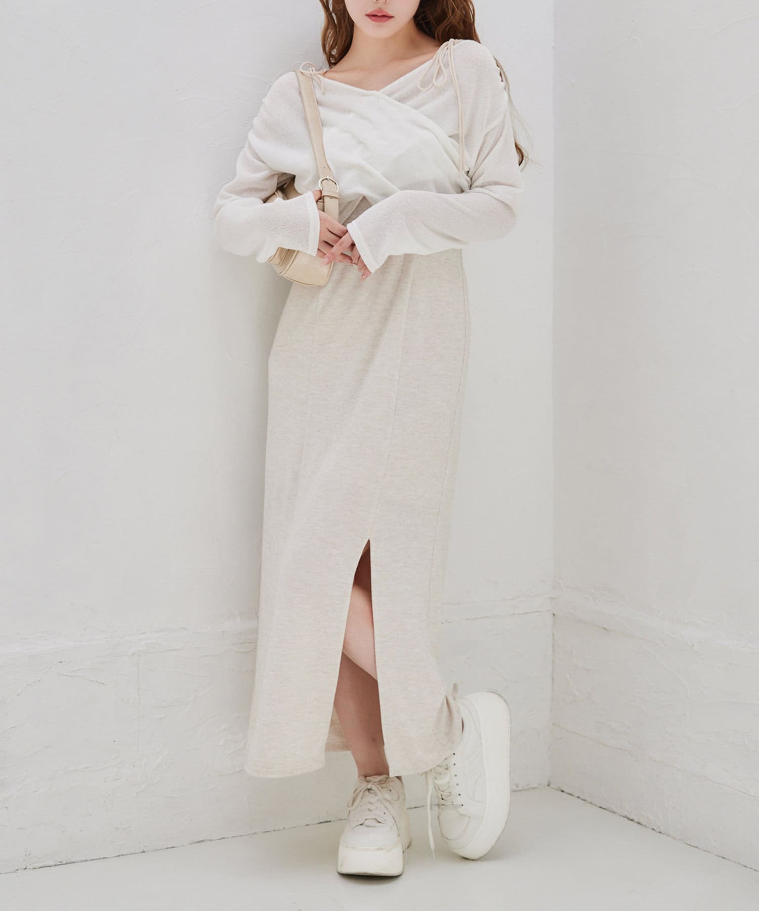 NICE CLAUP / OLIVE des OLIVE OUTLET(ナイスクラップ  / オリーブ デ オリーブ アウトレット) 【one after another】ミルワンピセット