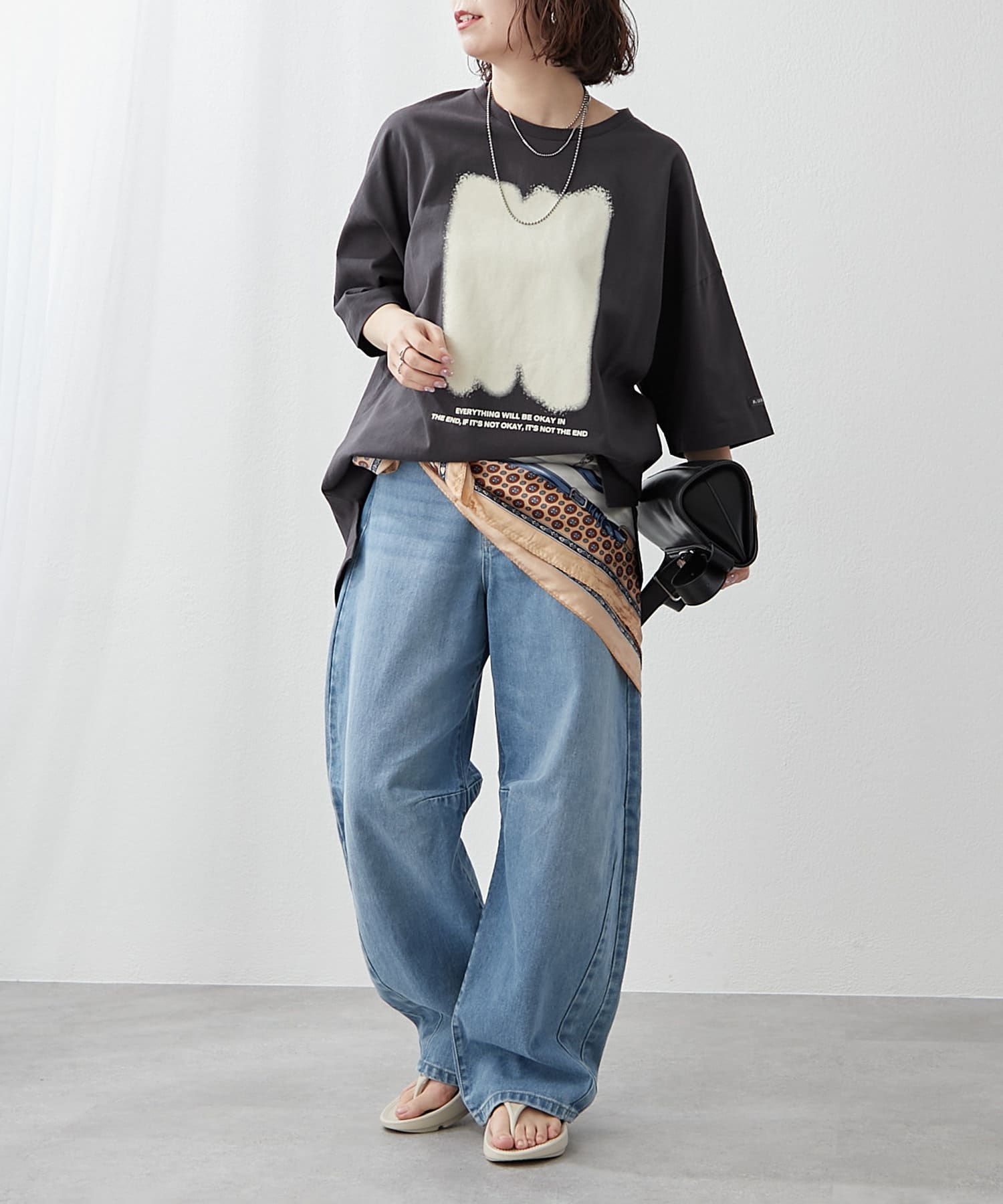 Remind me and forever(リマインドミーアンドフォーエバー) 【NUNIFE】スプレープリントTシャツ ユニセックス