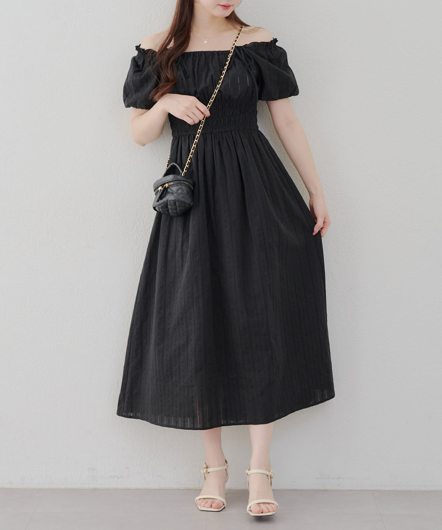 2WAY】袖バルーンリボンワンピース | Remind me and forever