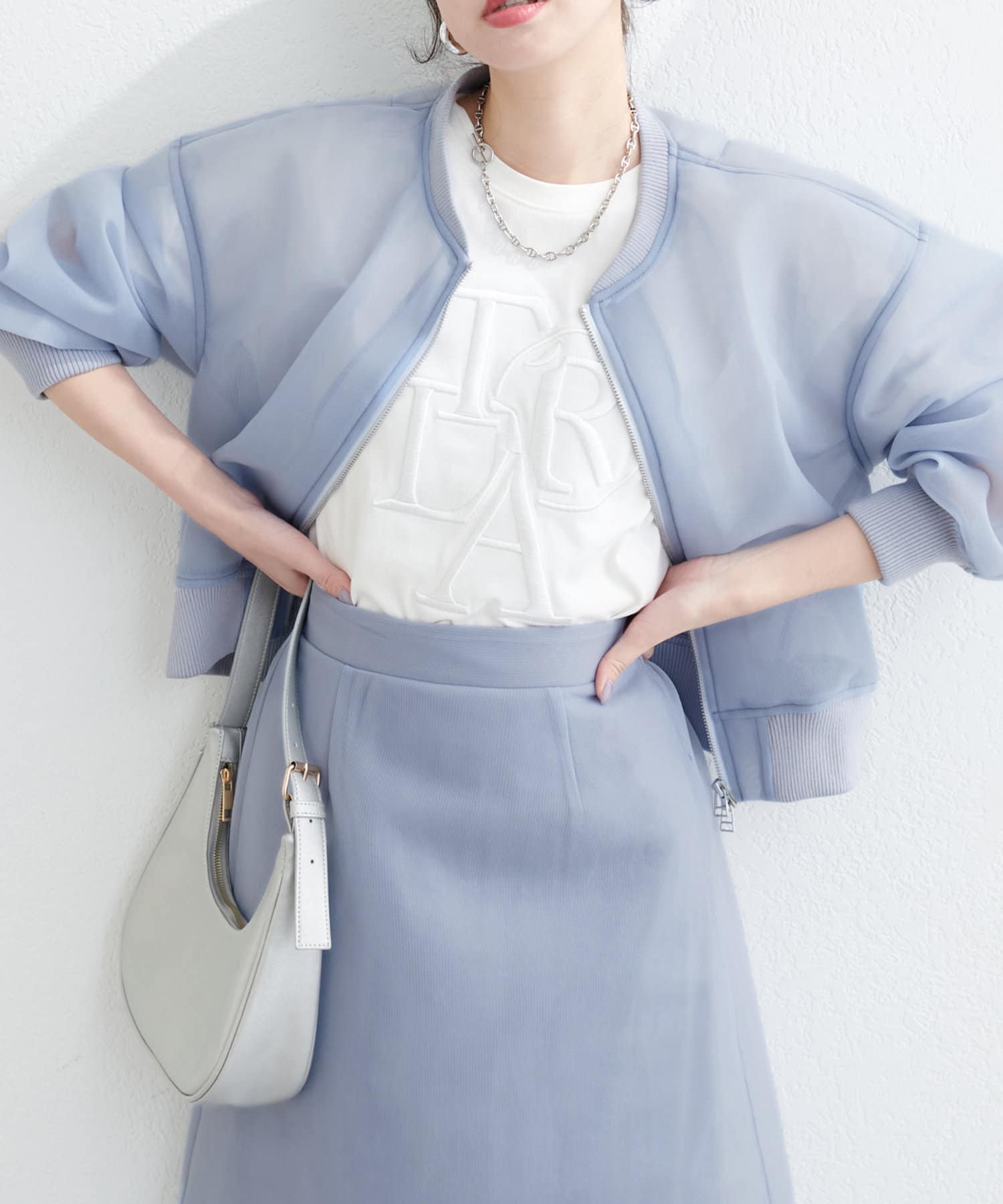 NICE CLAUP / OLIVE des OLIVE OUTLET(ナイスクラップ  / オリーブ デ オリーブ アウトレット) 【natural couture】メッシュダンボールWZIPブルゾン