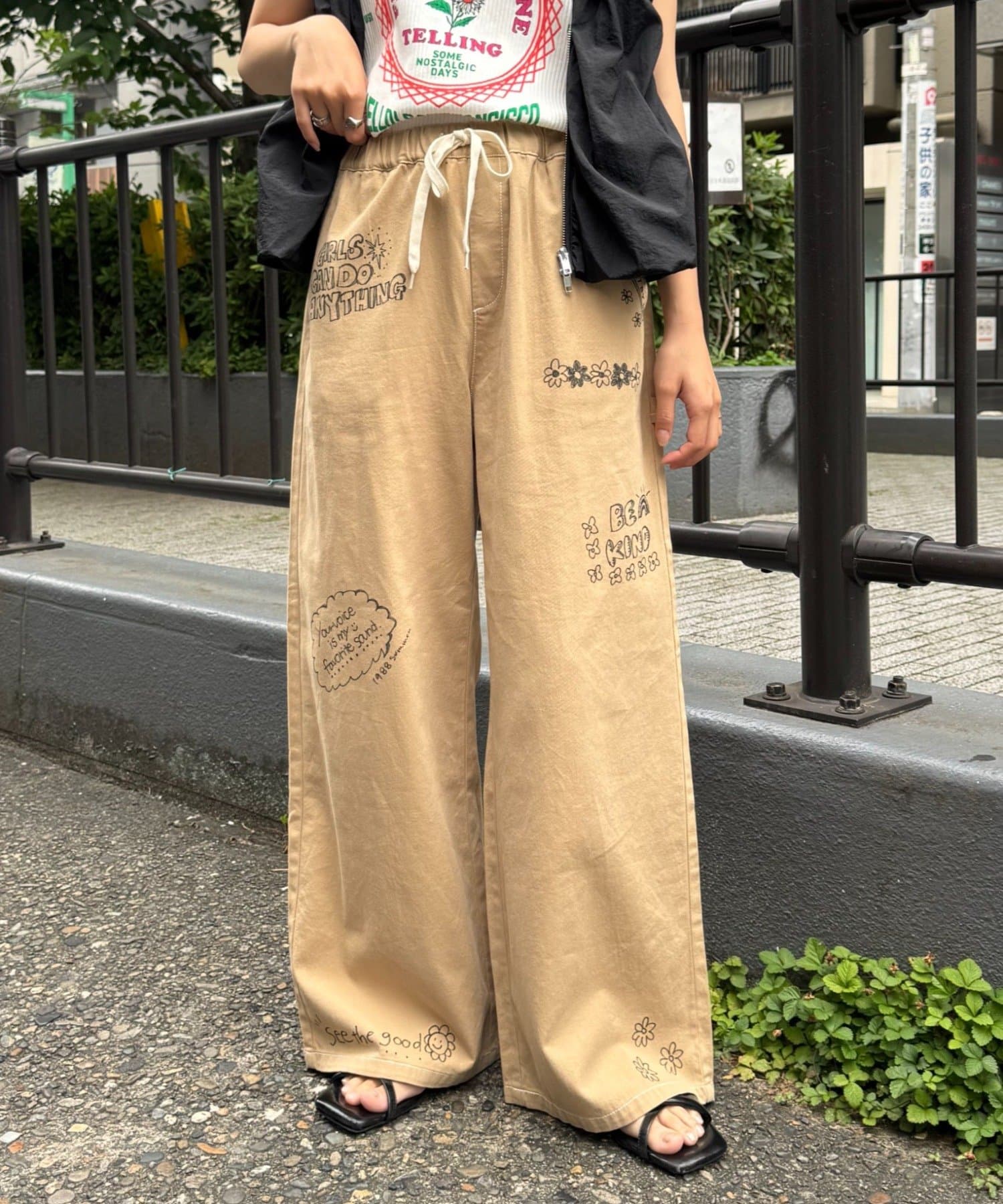 THE ATTICO 232WS502V015014 関税送料込 HELLO.SANFRANCISCO】マルチウェイ落書きサロペ | CIAOPANIC