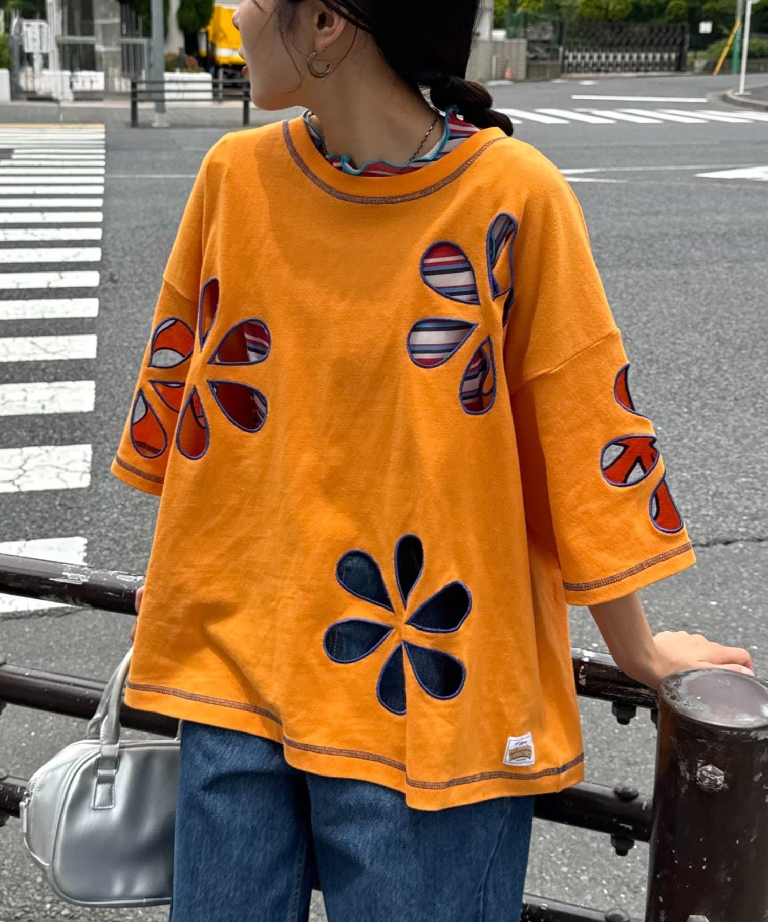 HELLO.SANFRANCISCO】フラワーカットビッグTEE | CIAOPANIC TYPY